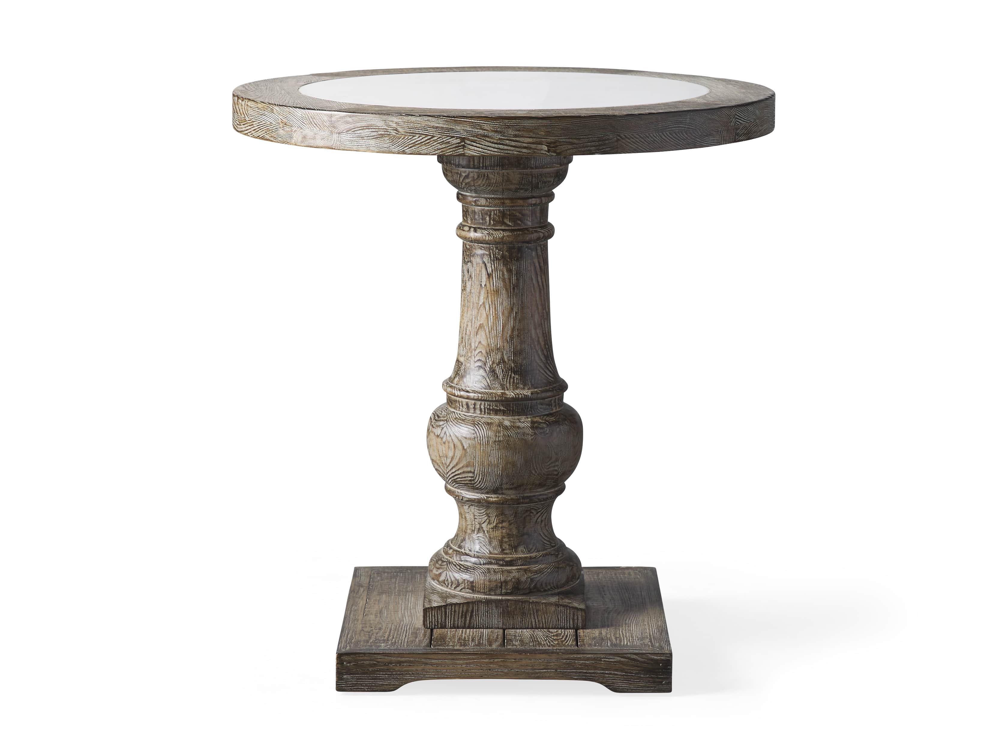Hudson 26" End Table With White MarbleTop, slide 5 of 5