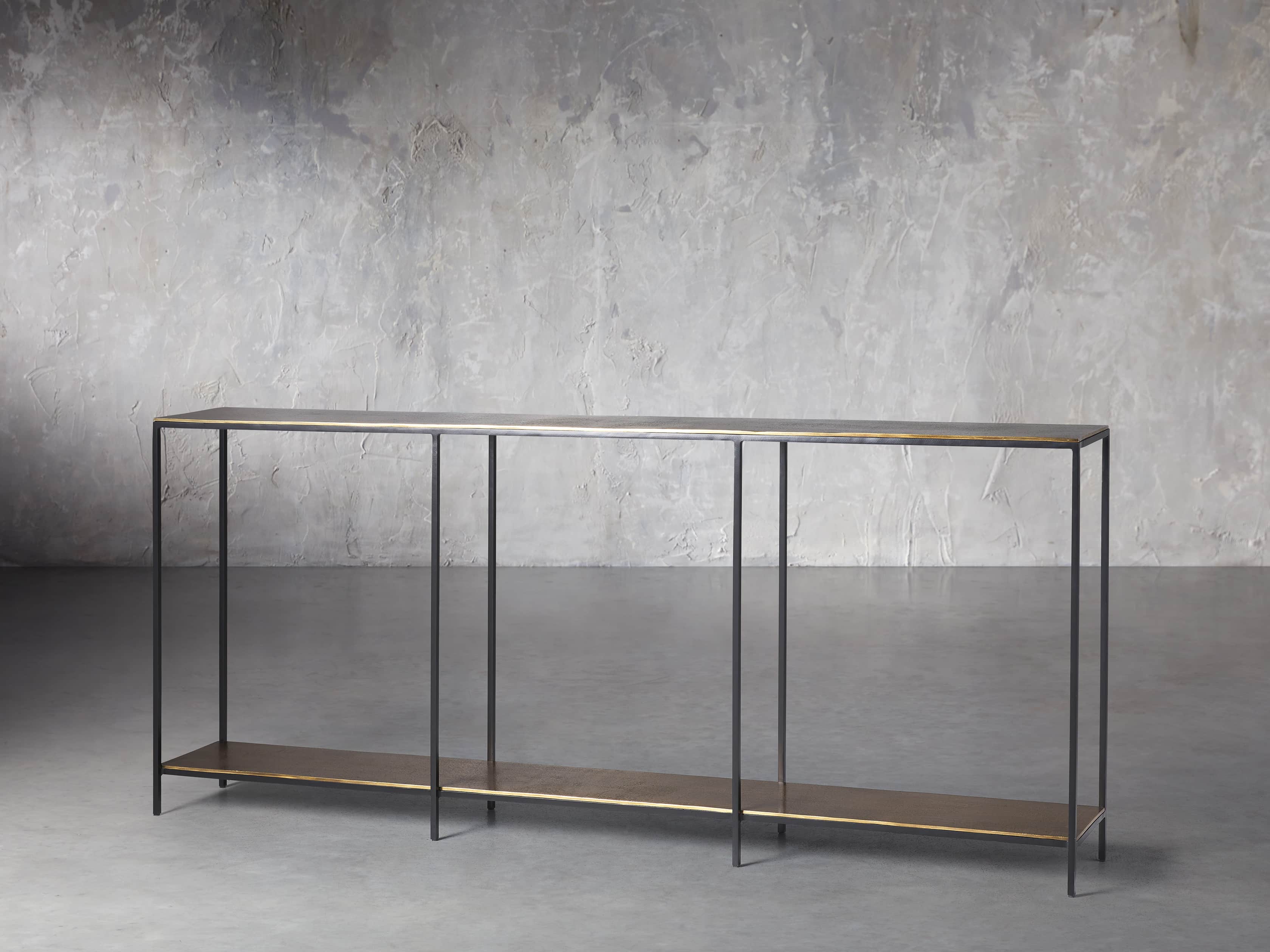 Kavali 70" Console Table in Brass, slide 3 of 7