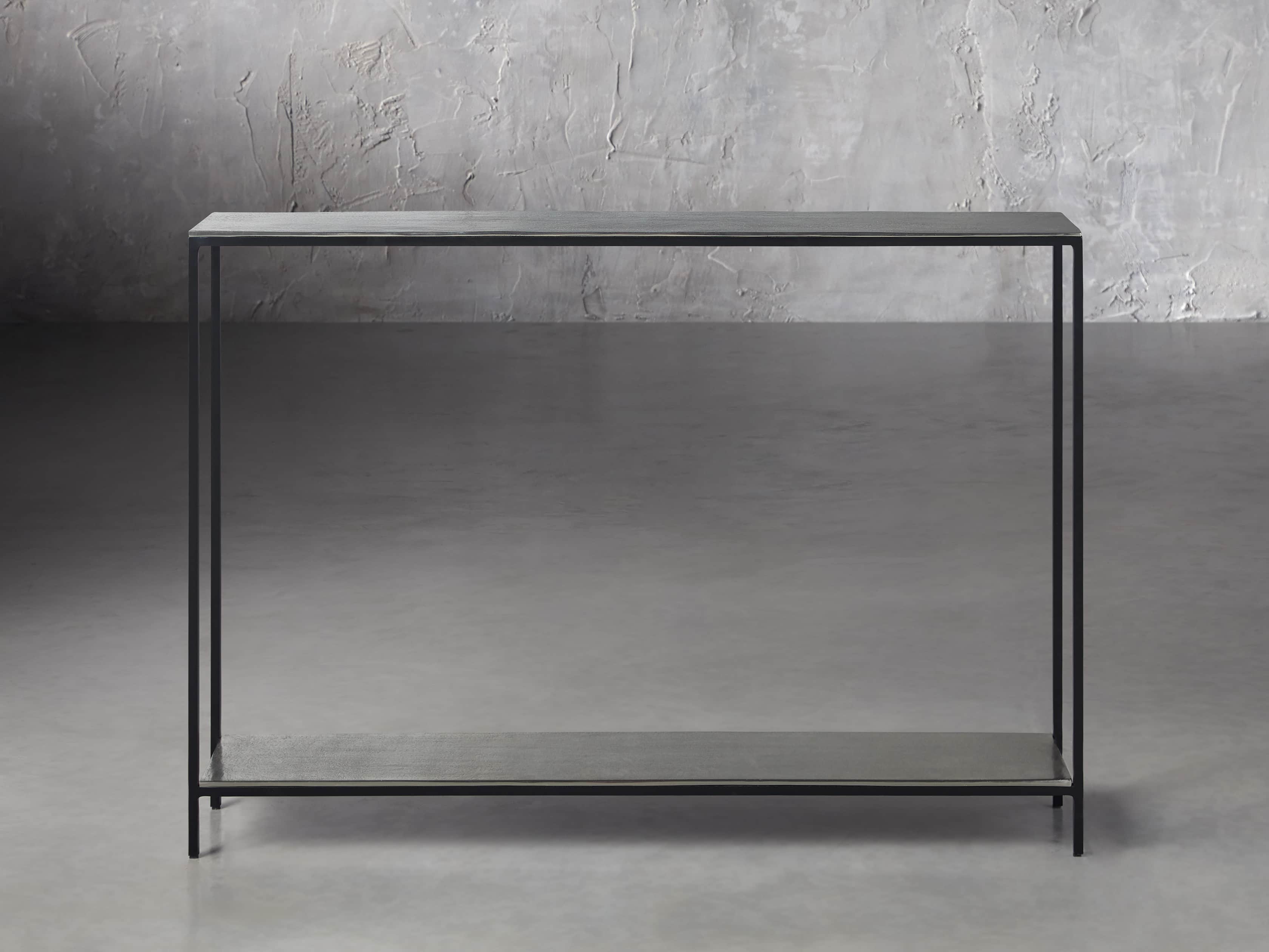Kavali 42" Console Table in Silver, slide 1 of 3