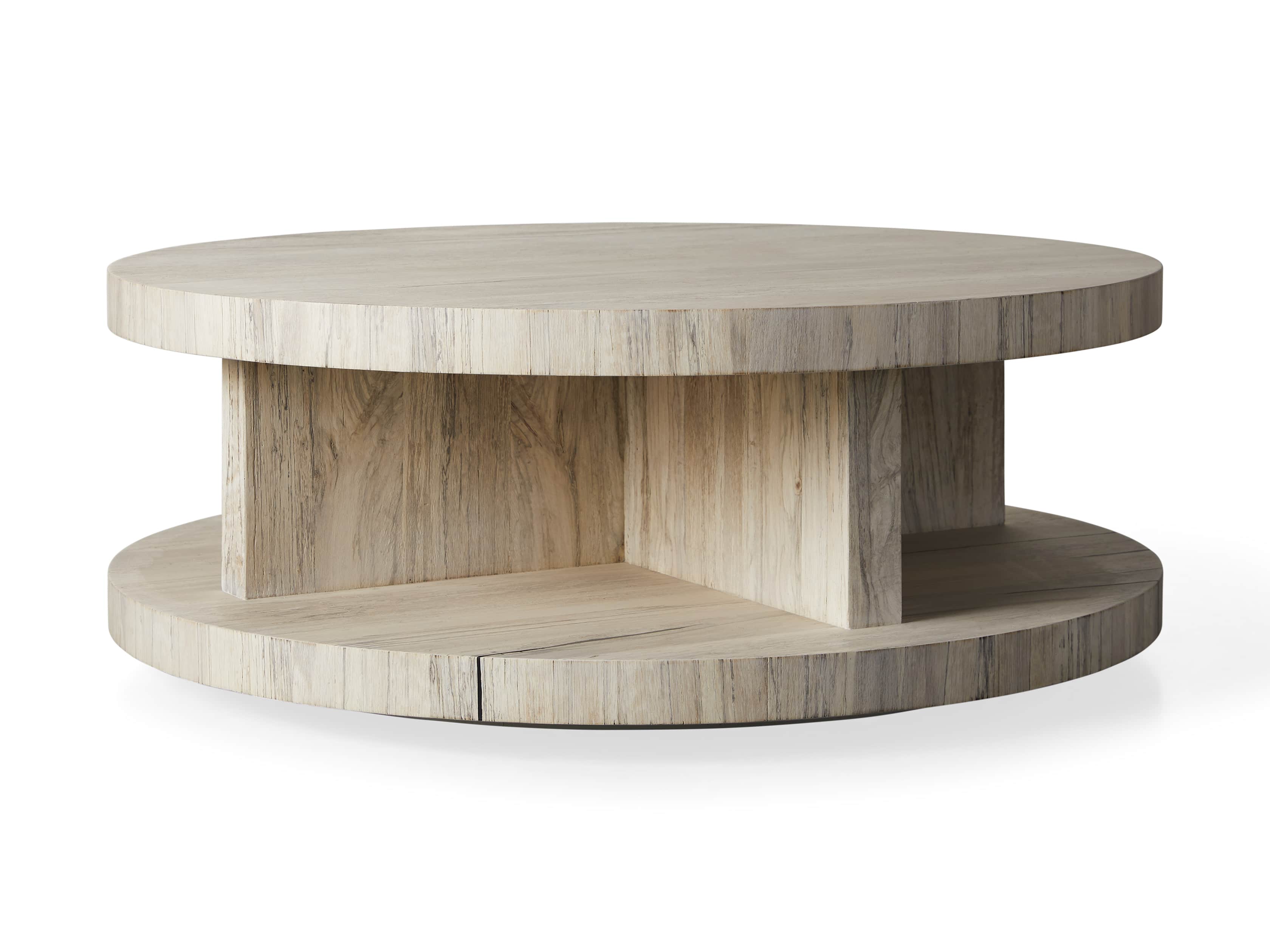 Leandro Round Coffee Table Arhaus, Circle Coffee Table Light Wood