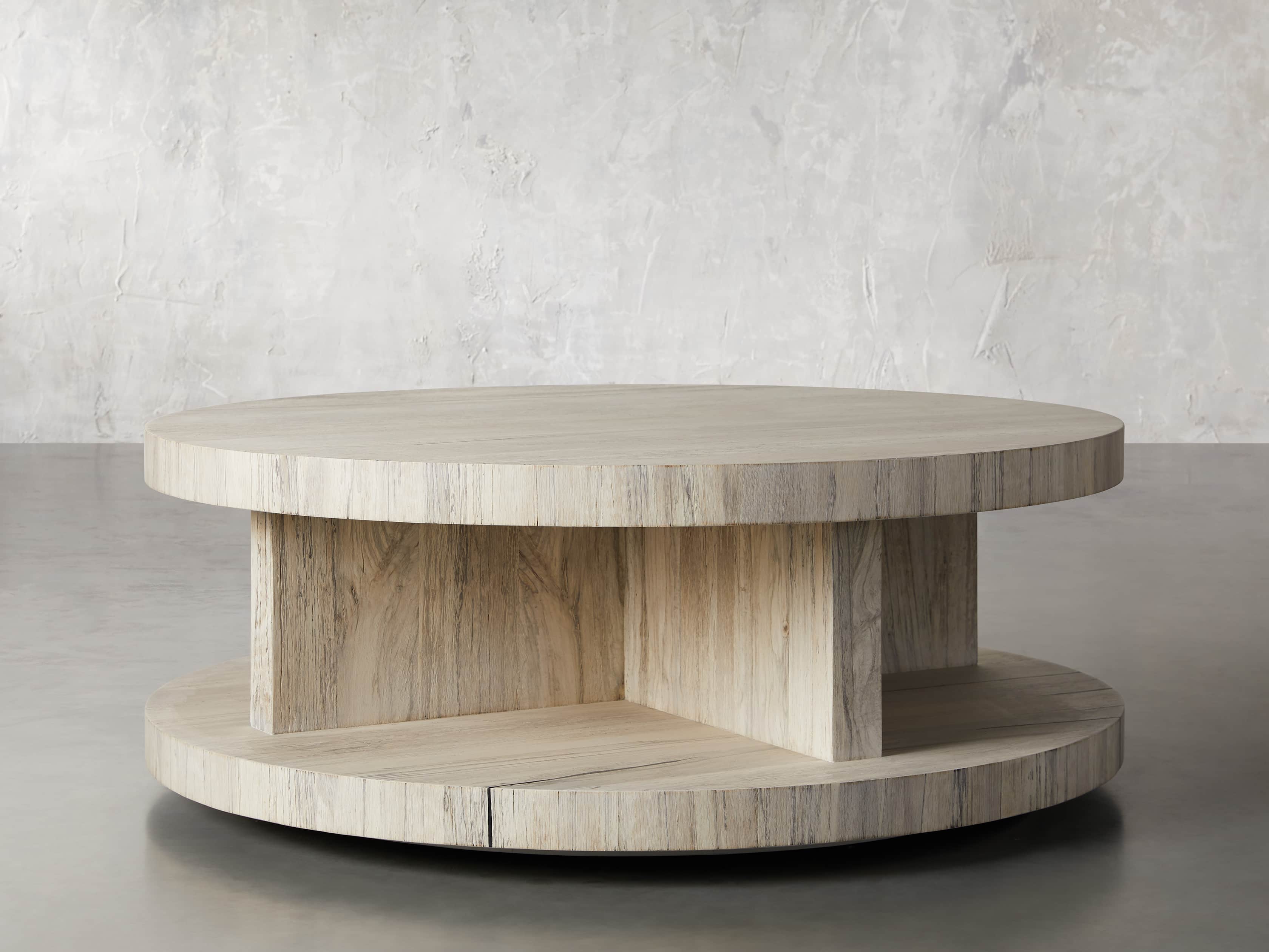 Leandro Round Coffee Table Arhaus, Arhaus Coffee Table Marble Top