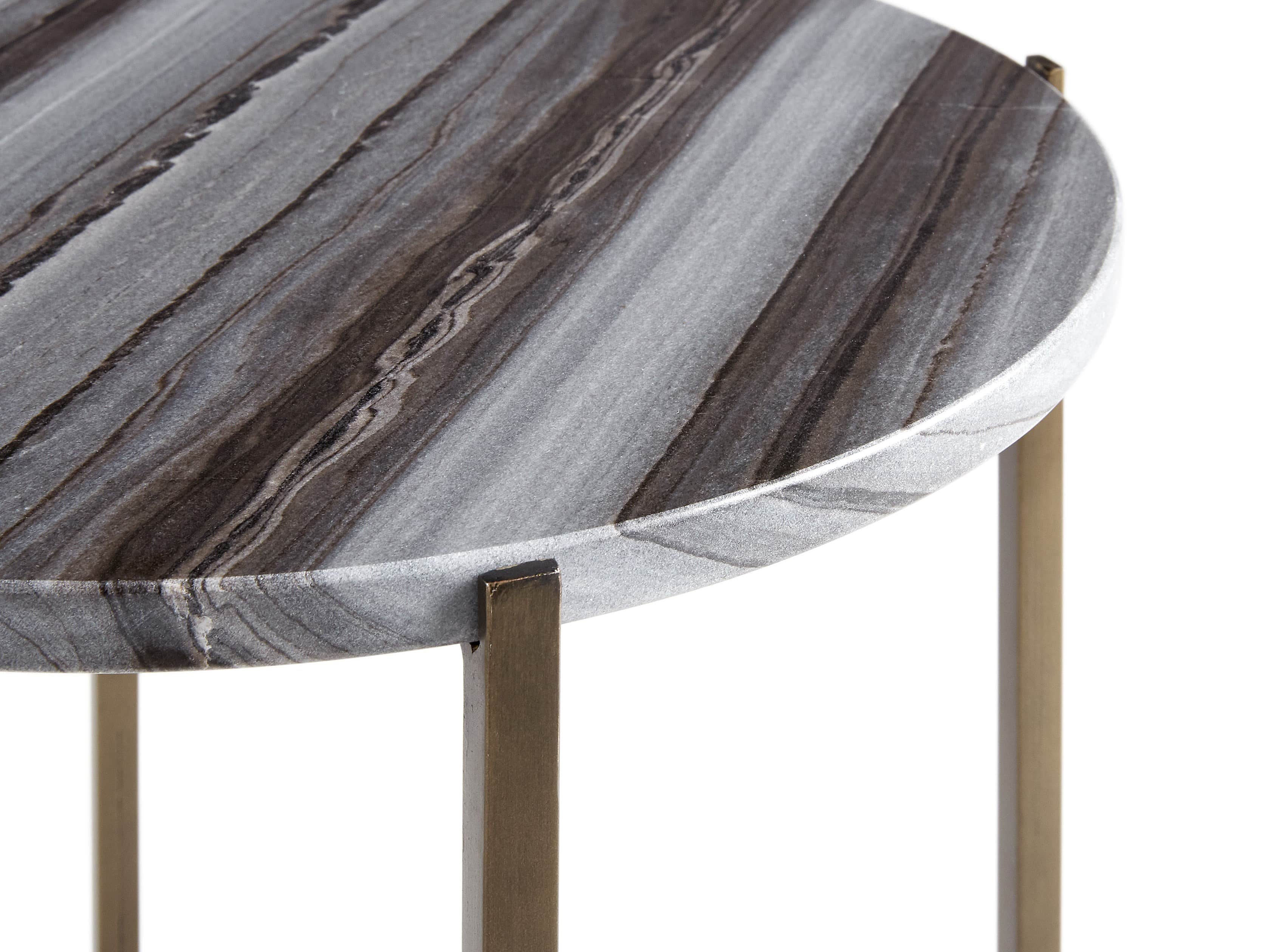 Ludlow 15" Black Marble Martini Table
