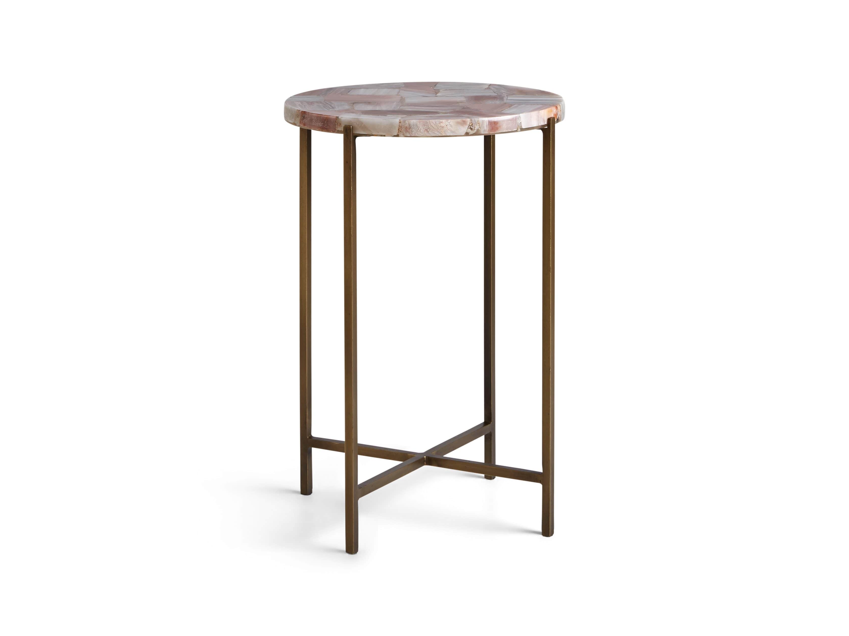 Ludlow 15" Botswana Quartz Martini Table, slide 6 of 6
