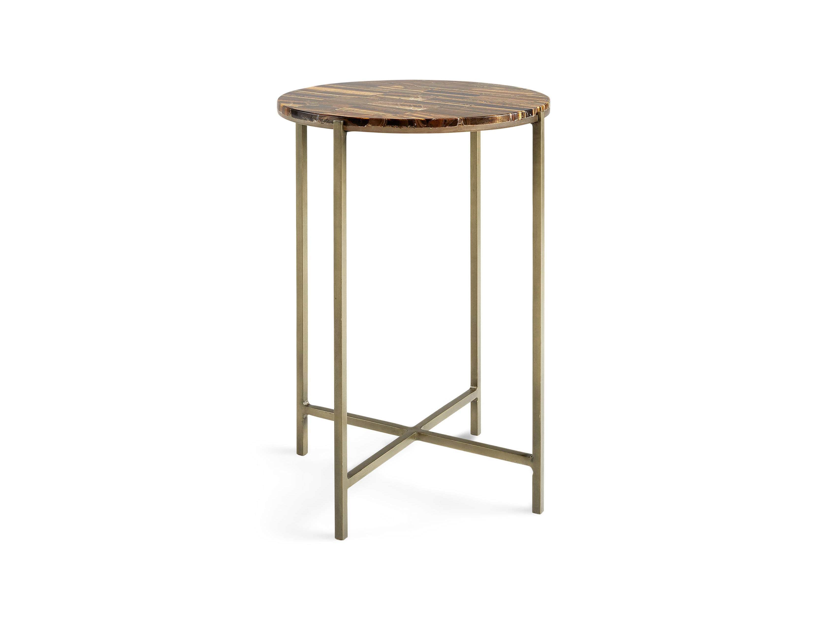 Ludlow 15" Tiger's Eye Martini Table