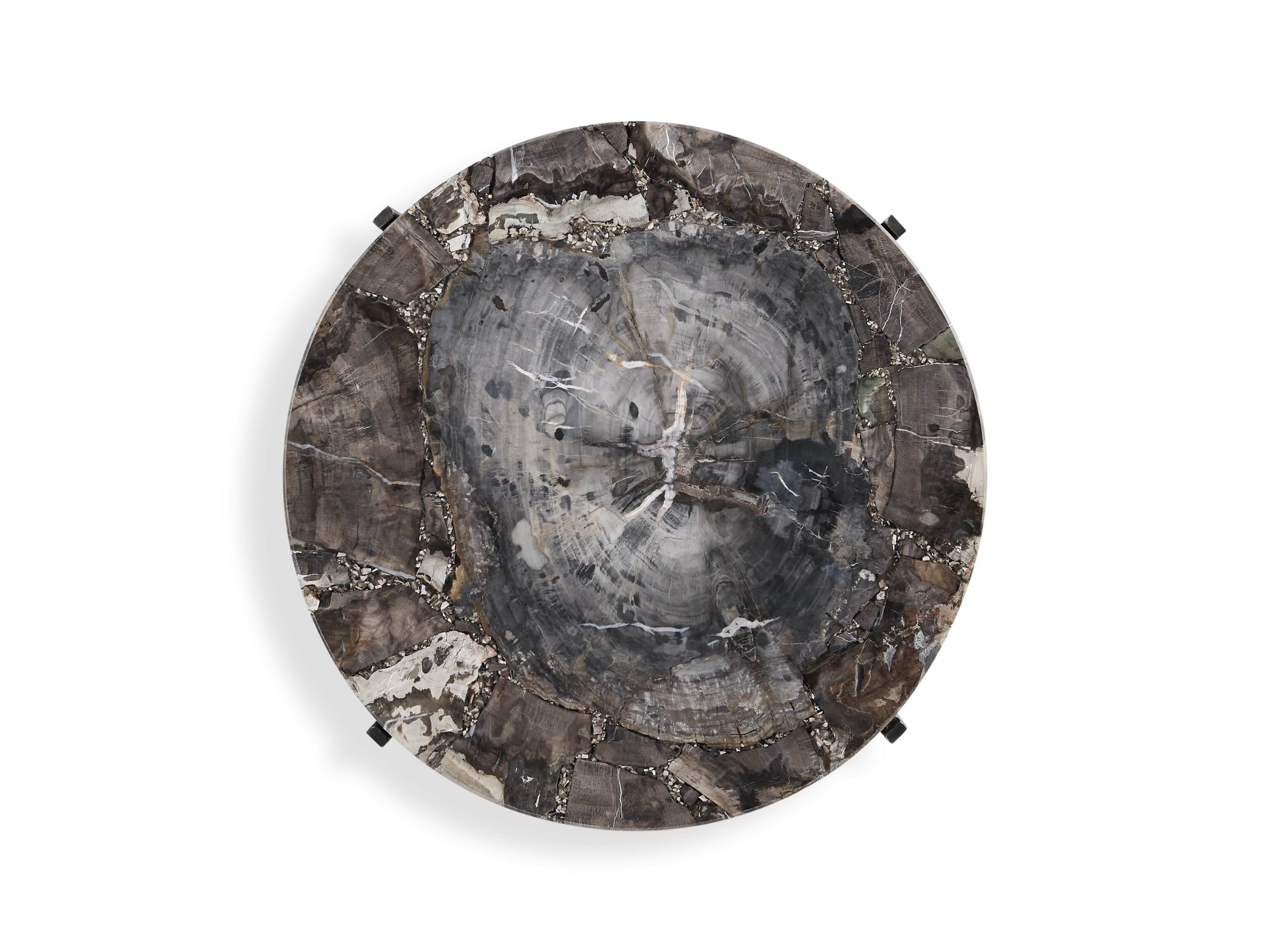 Ludlow 15" Petrified Wood Martini Table, slide 4 of 5