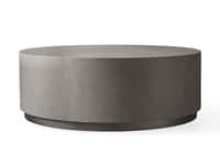 Malone Round Plinth Coffee Table in Manta