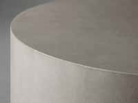 Malone Round Plinth Coffee Table in Manta