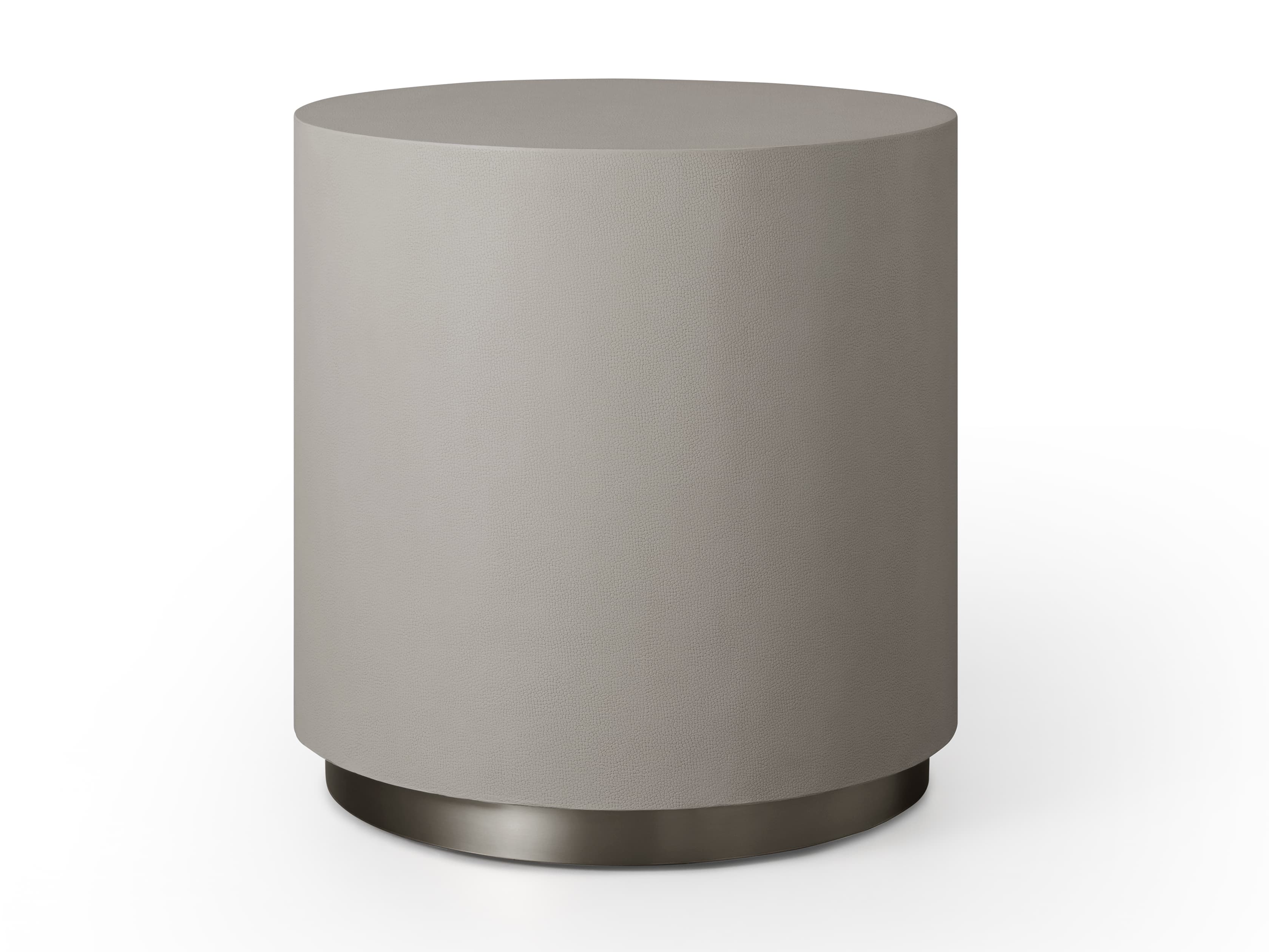 Malone Round Plinth End Table in Manta