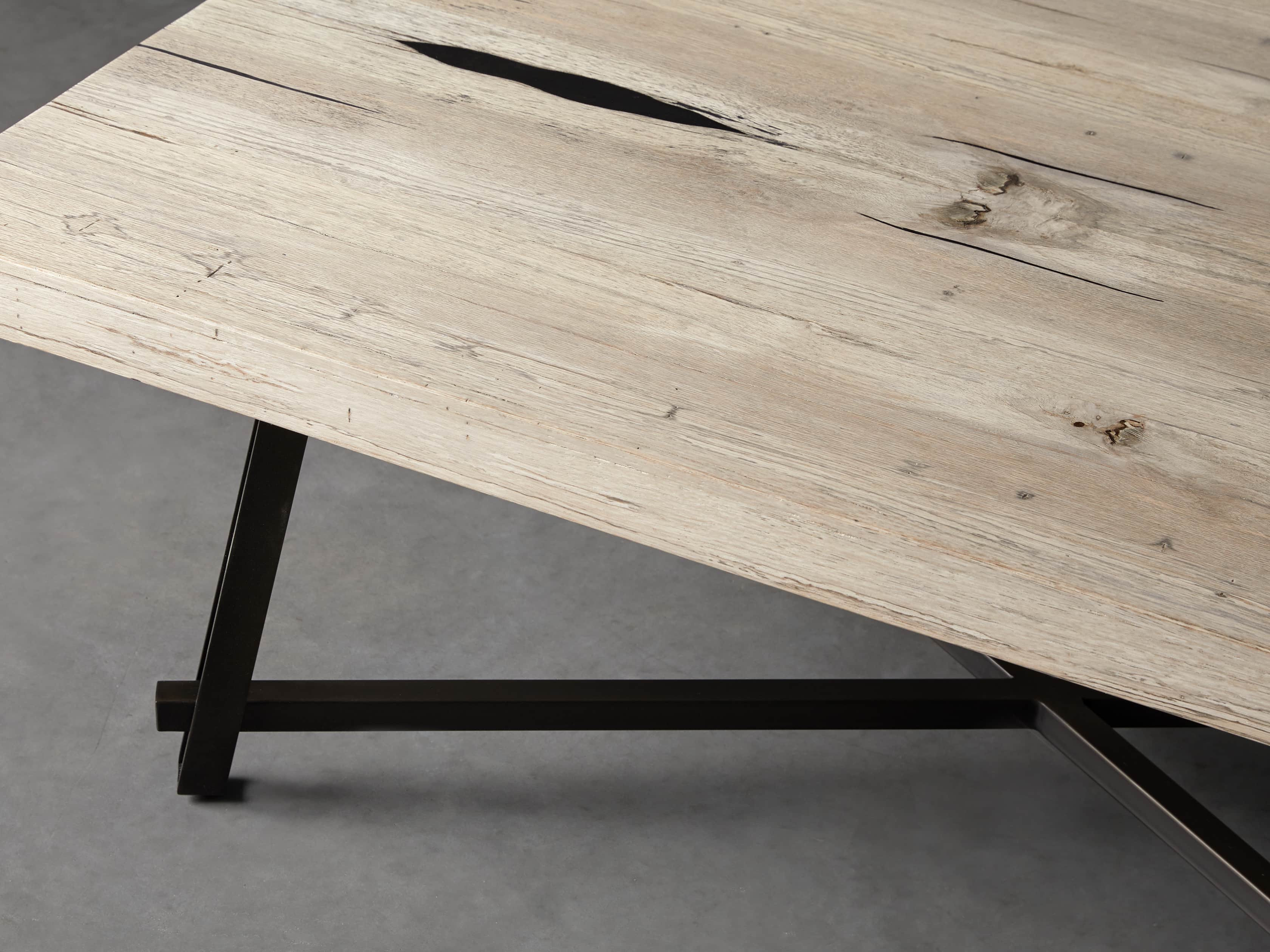 Nika 50" Spalted Oak Coffee Table