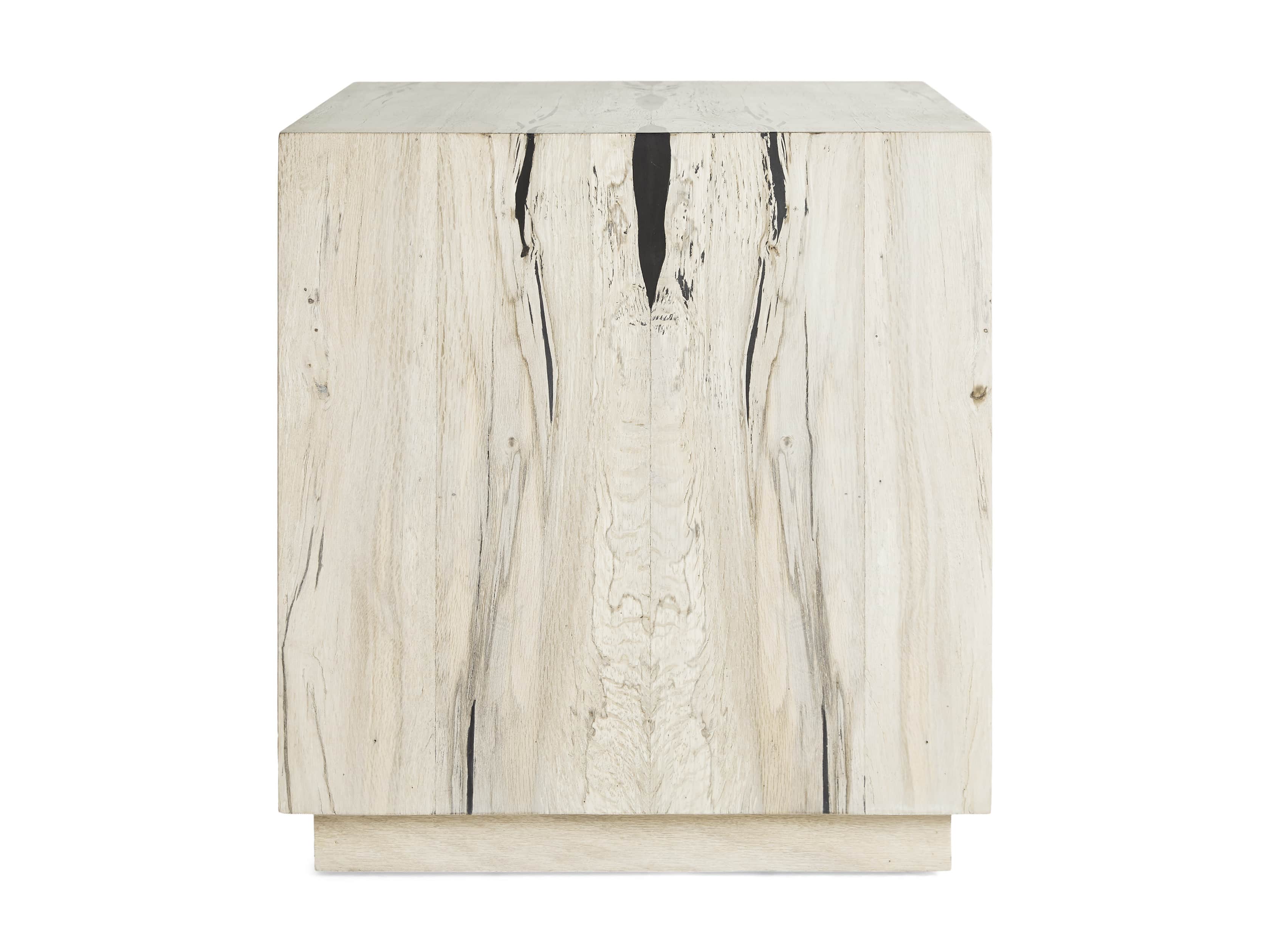 Nika 24" Spalted Oak Cube End Table