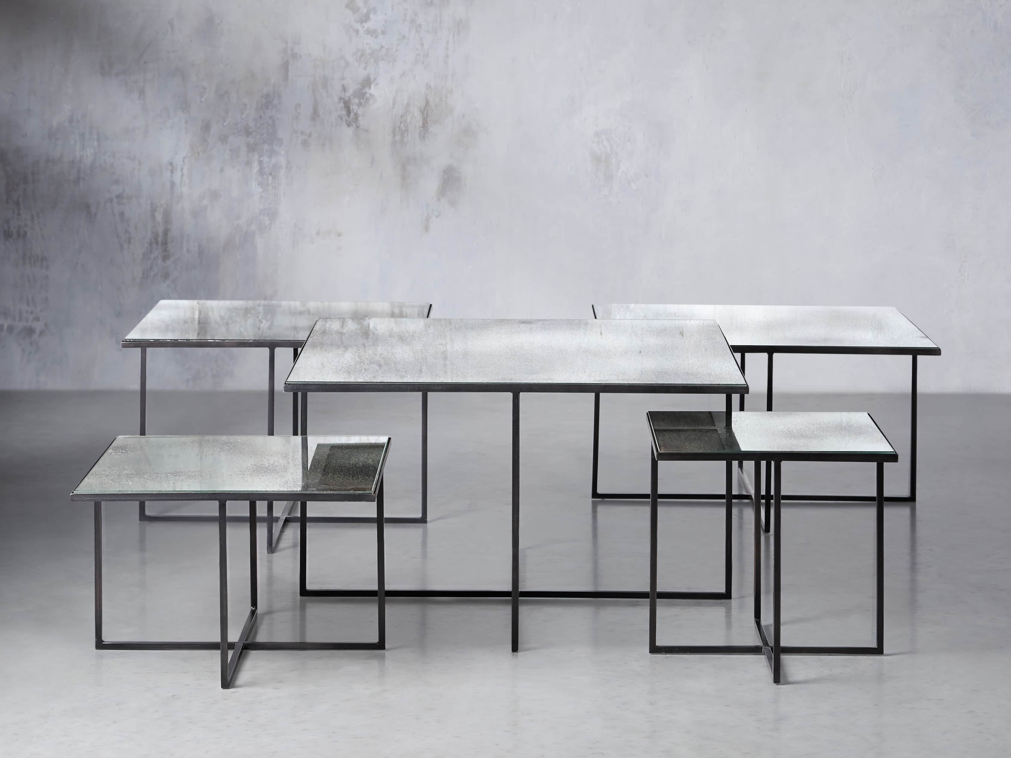 Odette 16" Mirrored Coffee Table