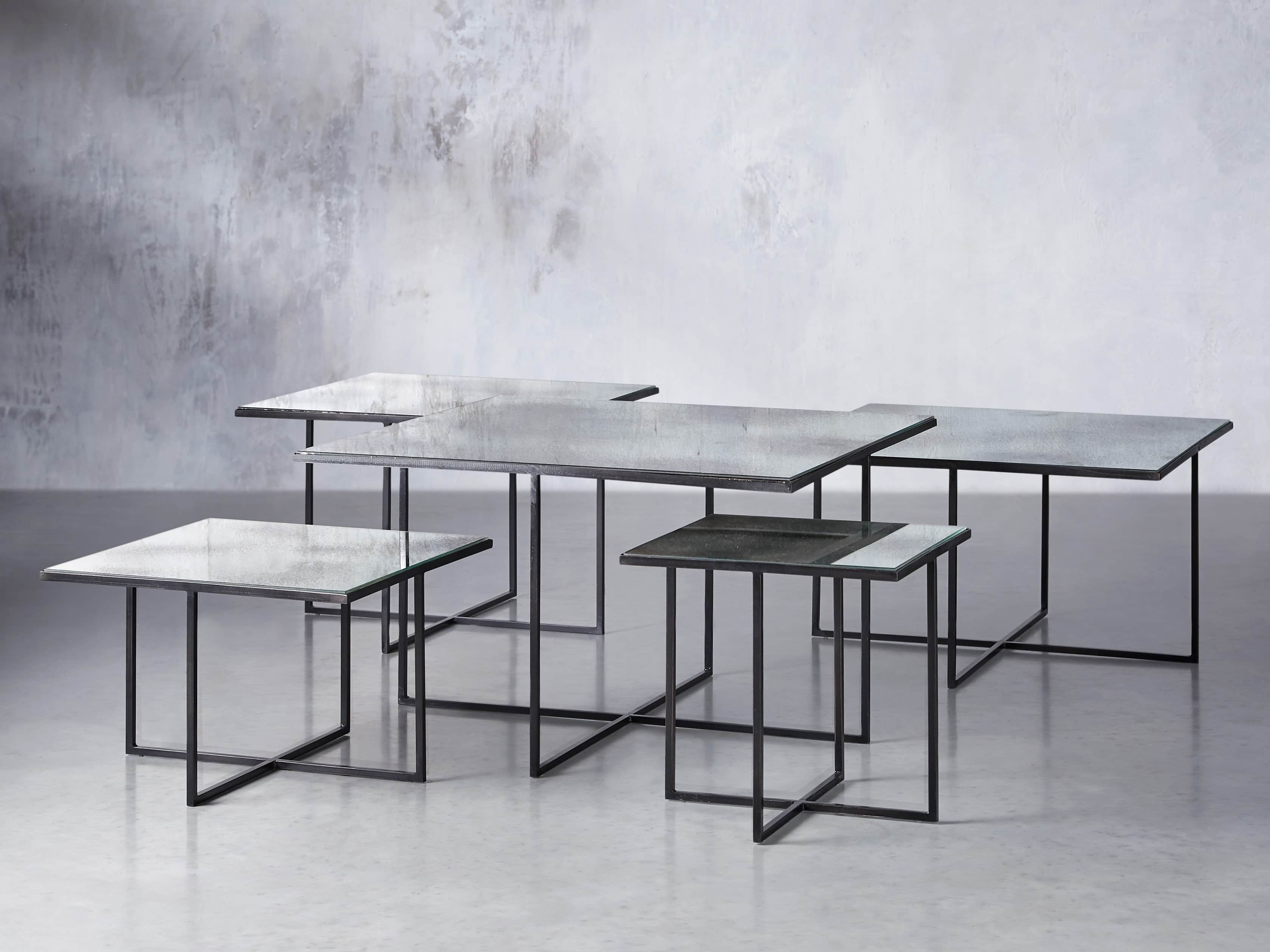 Odette 16" Mirrored Coffee Table