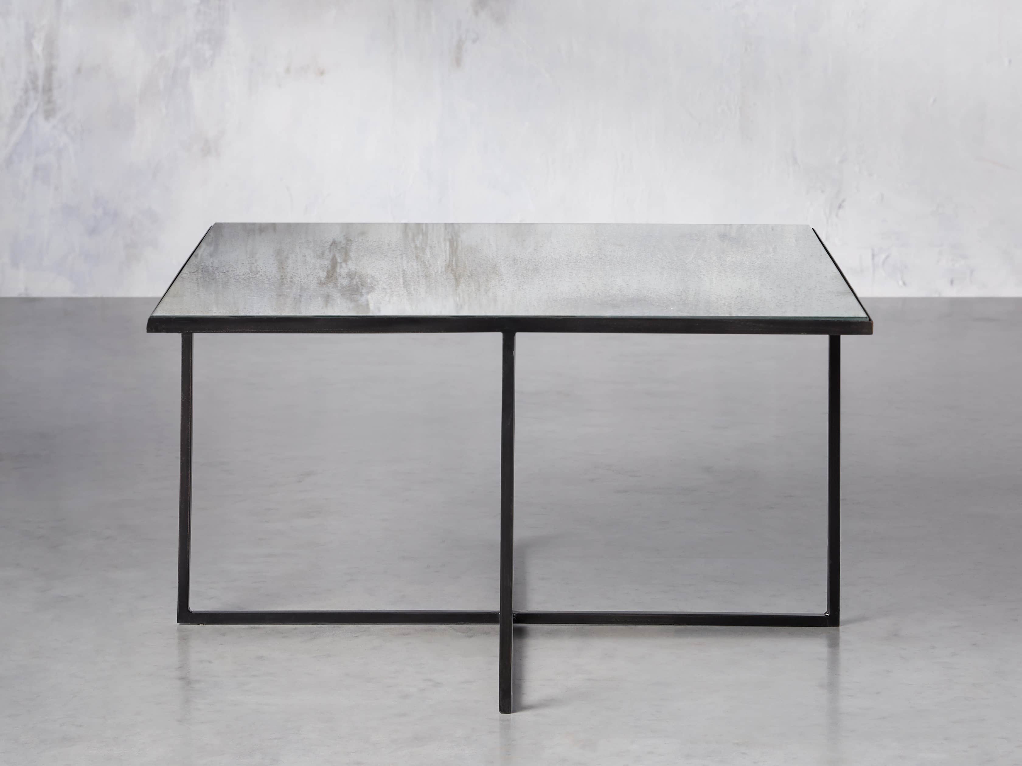 Odette 28" Mirrored Coffee Table, slide 1 of 9