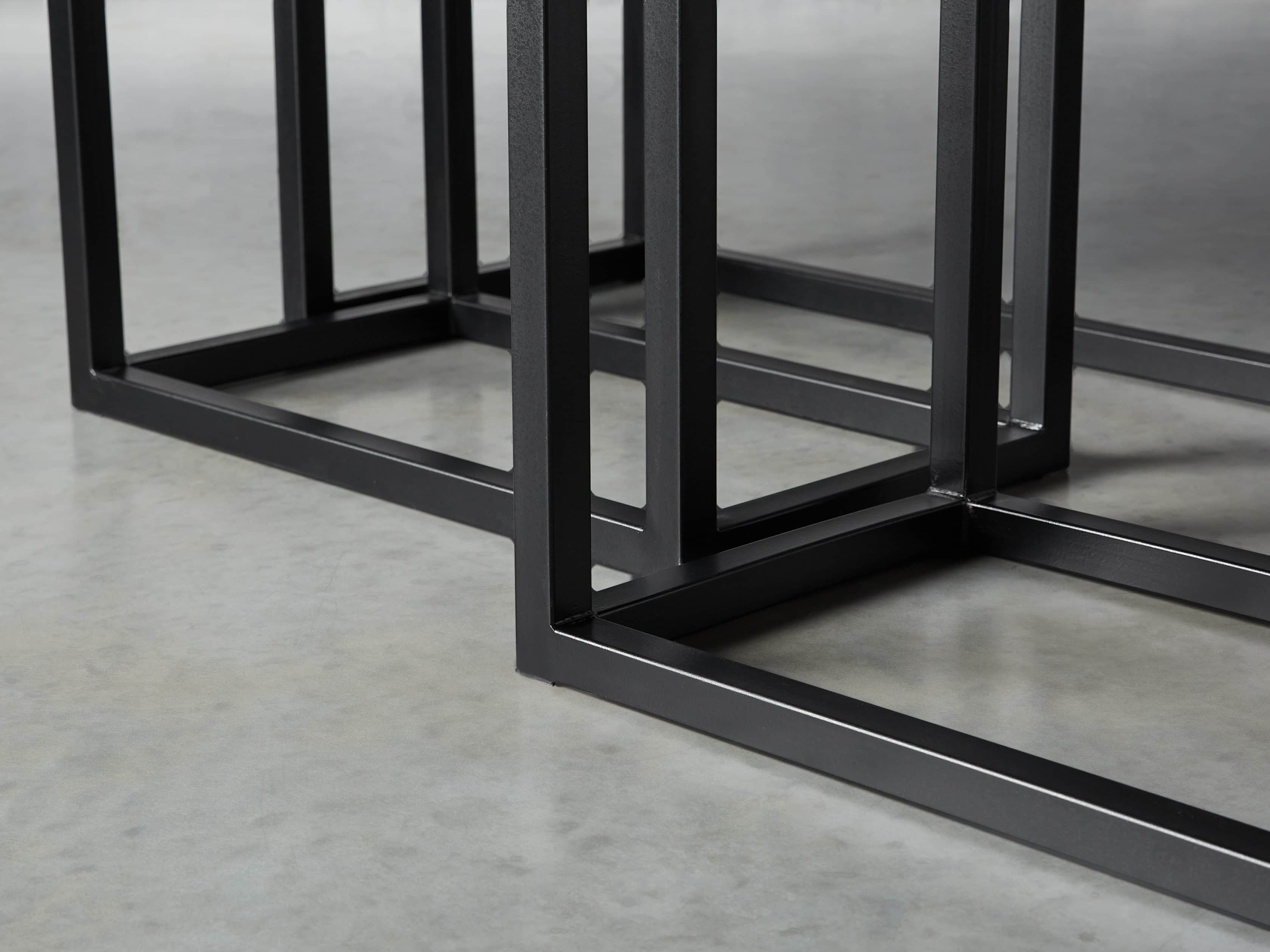 Palmer Nesting Console Table Set in Bali Brown