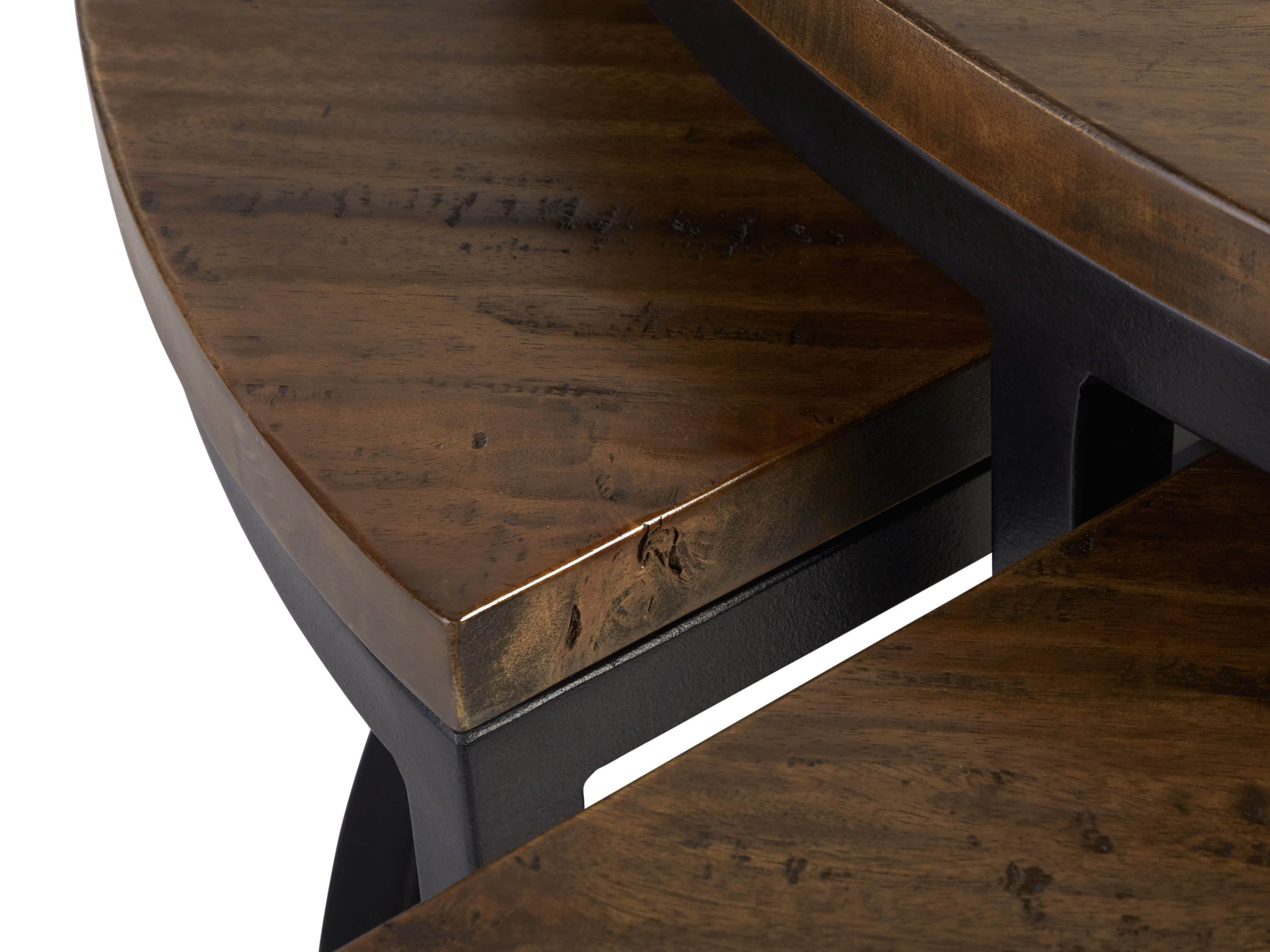 Palmer Round Nesting Coffee Table in Bali Brown, slide 6 of 8