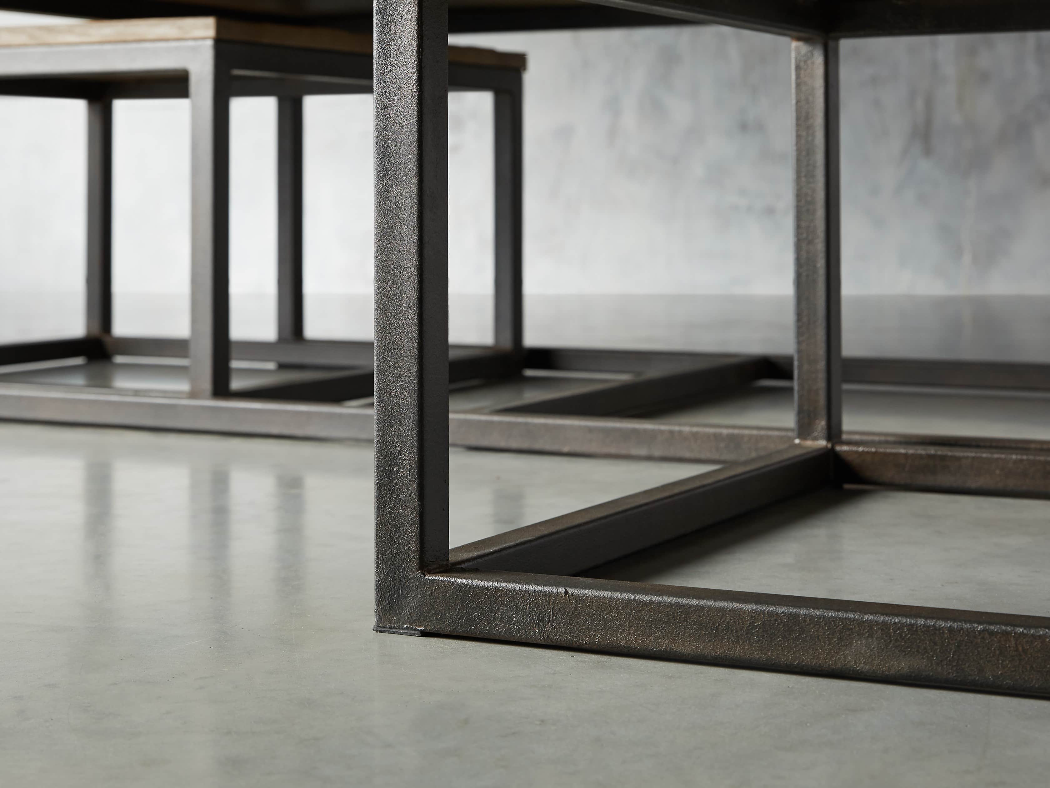 Palmer Rectangle Nesting Coffee Table in Natural Oak, slide 4 of 7