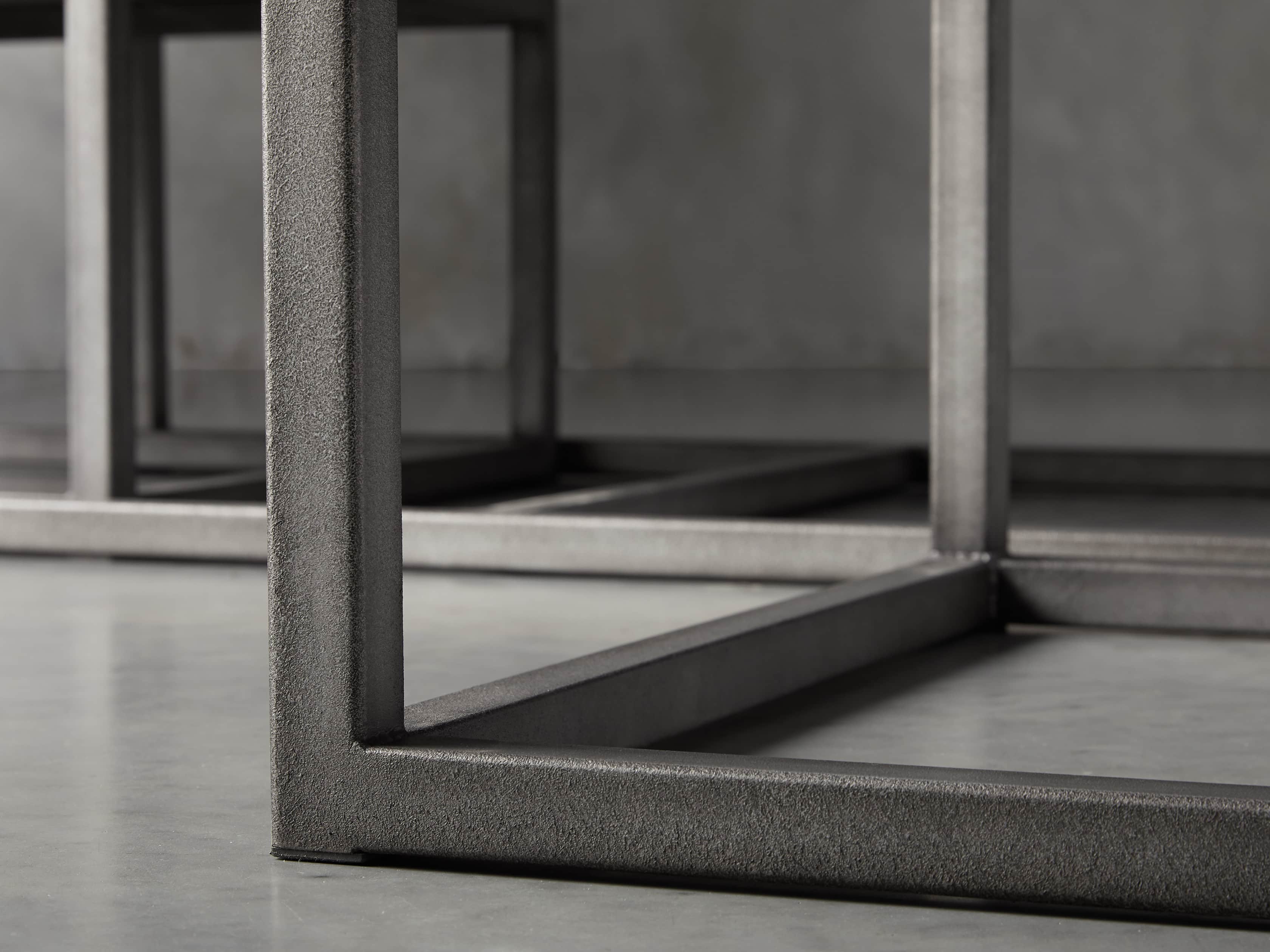 Palmer 53" Nesting Coffee Table Set in Grey