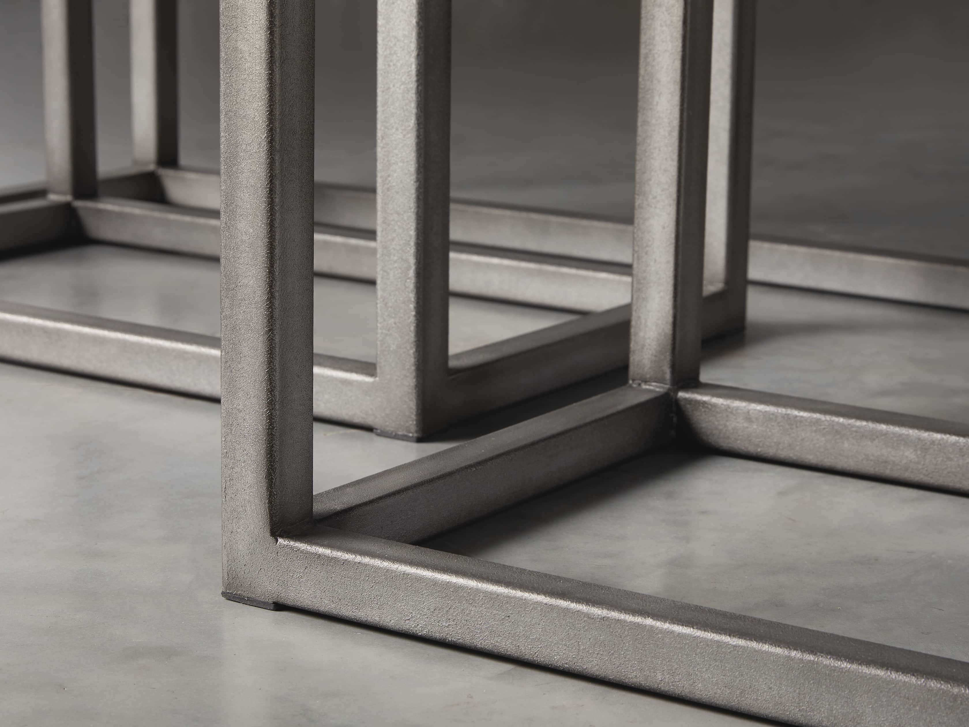 Palmer 54" Nesting Console Table Set in Grey, slide 4 of 5