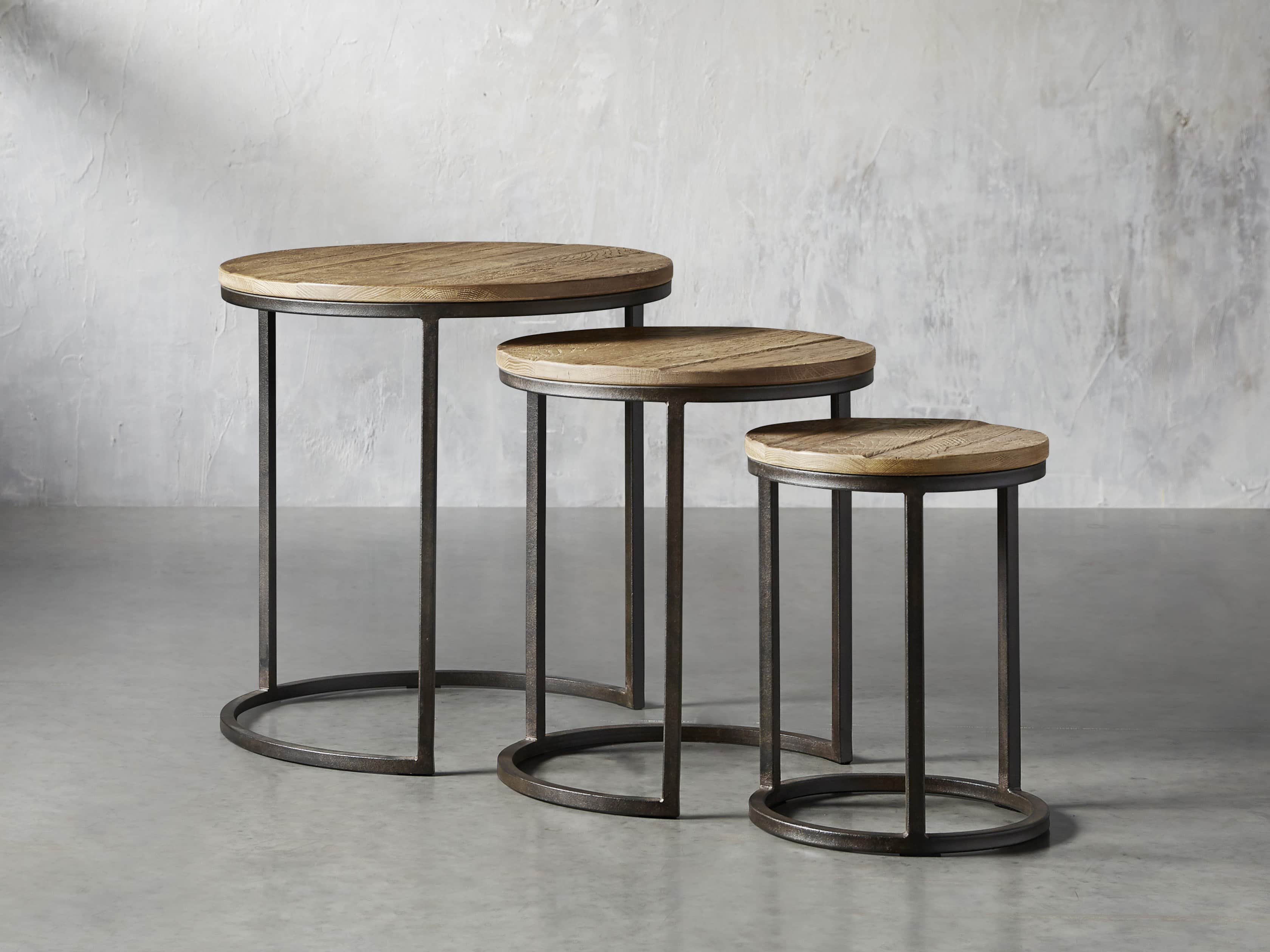 Palmer Round Nesting End Table Arhaus, Round Nesting Tables