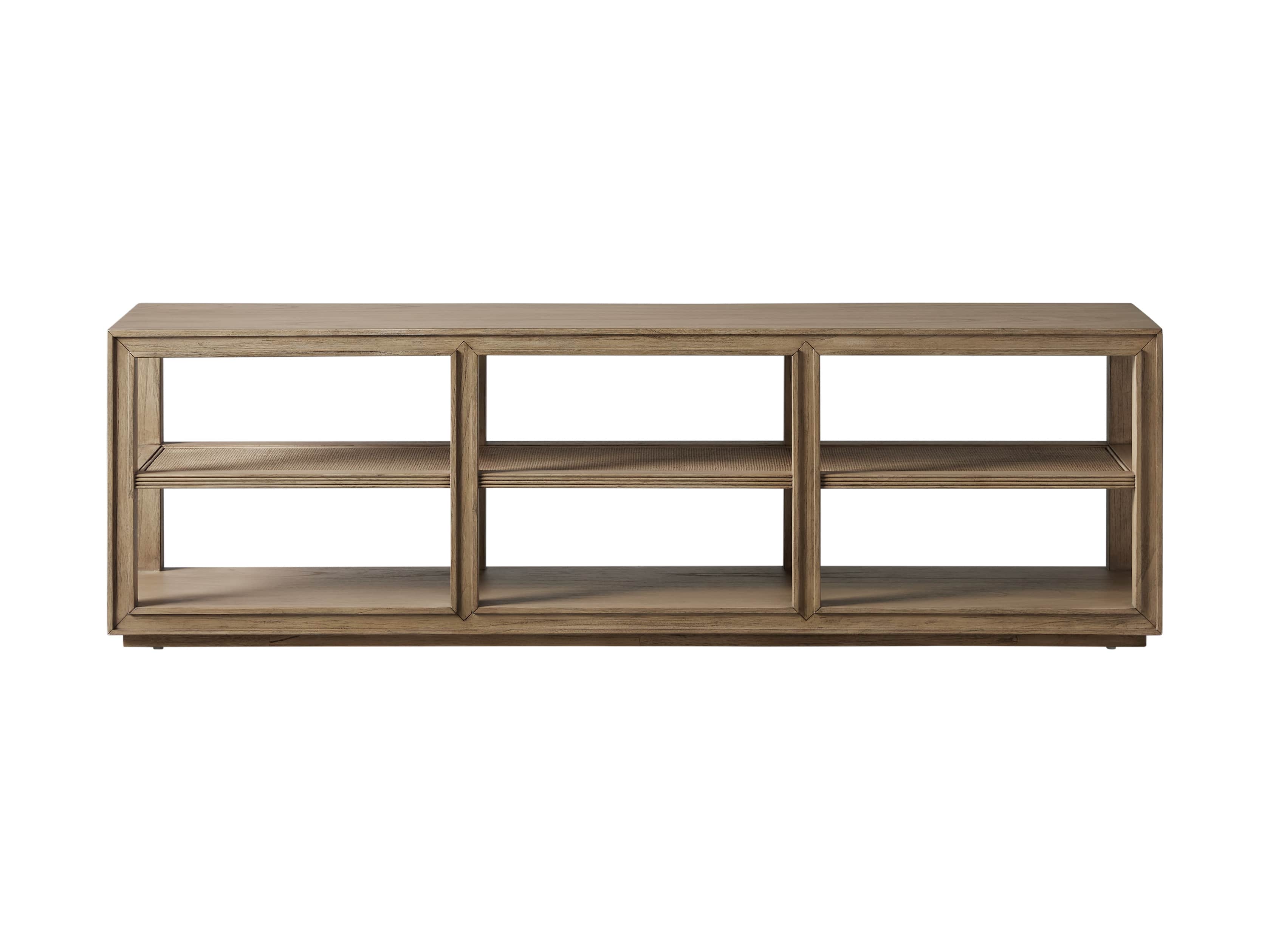Pearson 72" Cane Sofa Back Console Table in Natural, slide 5 of 6