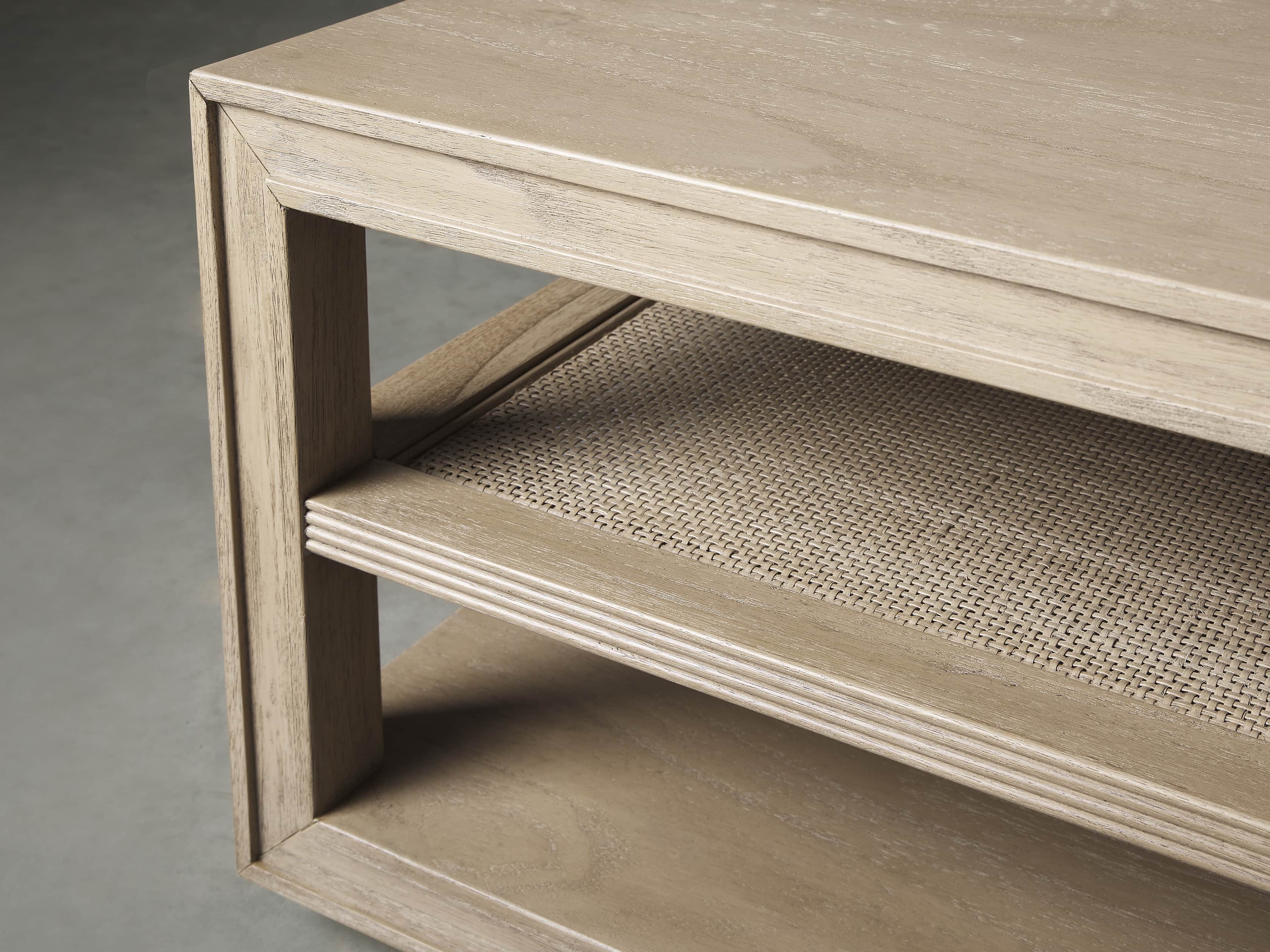 Pearson 56" Cane Coffee Table in Natural, slide 3 of 4