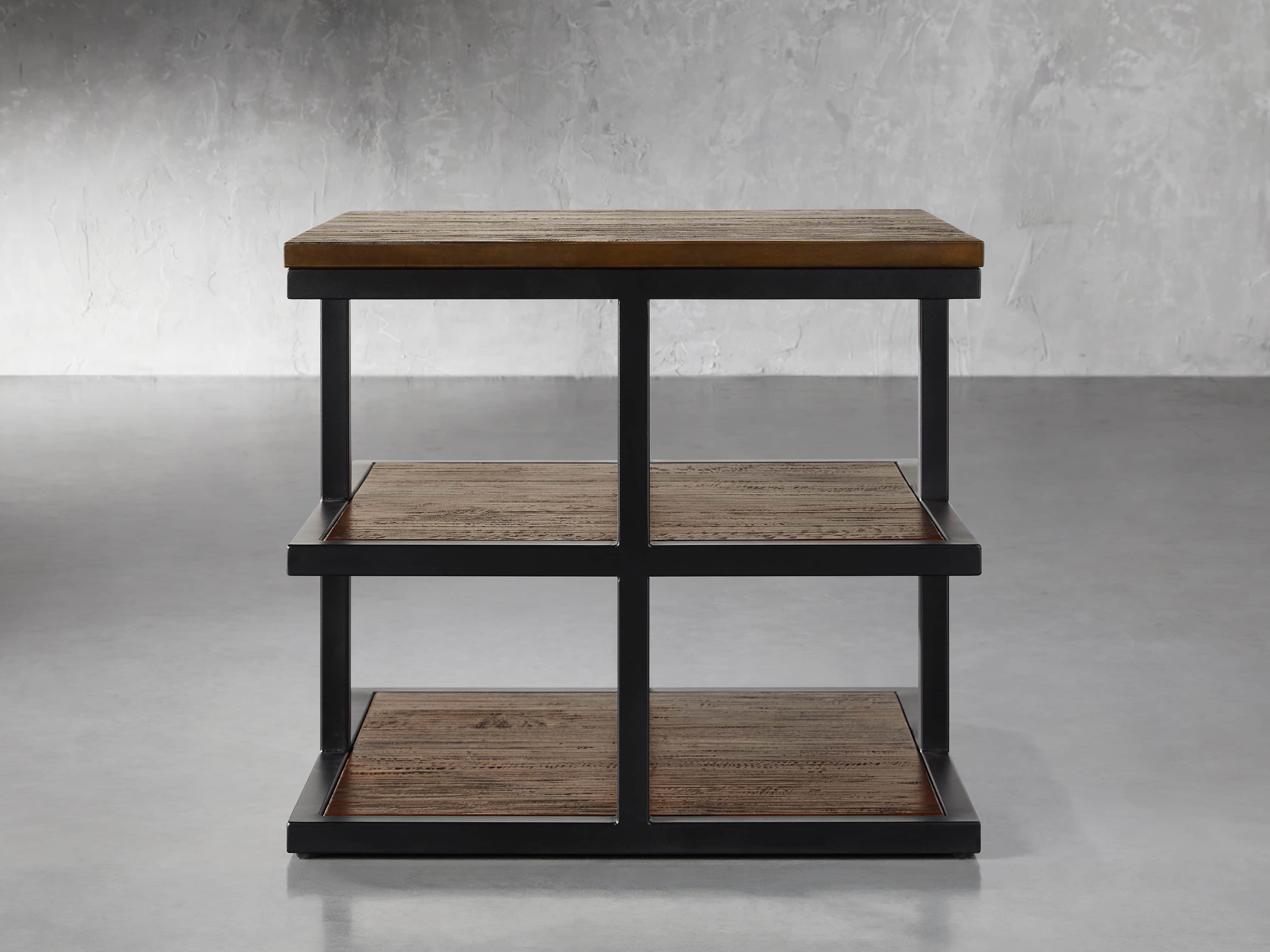 Palmer 26" Three Tier End Table in Bali Brown, slide 1 of 4