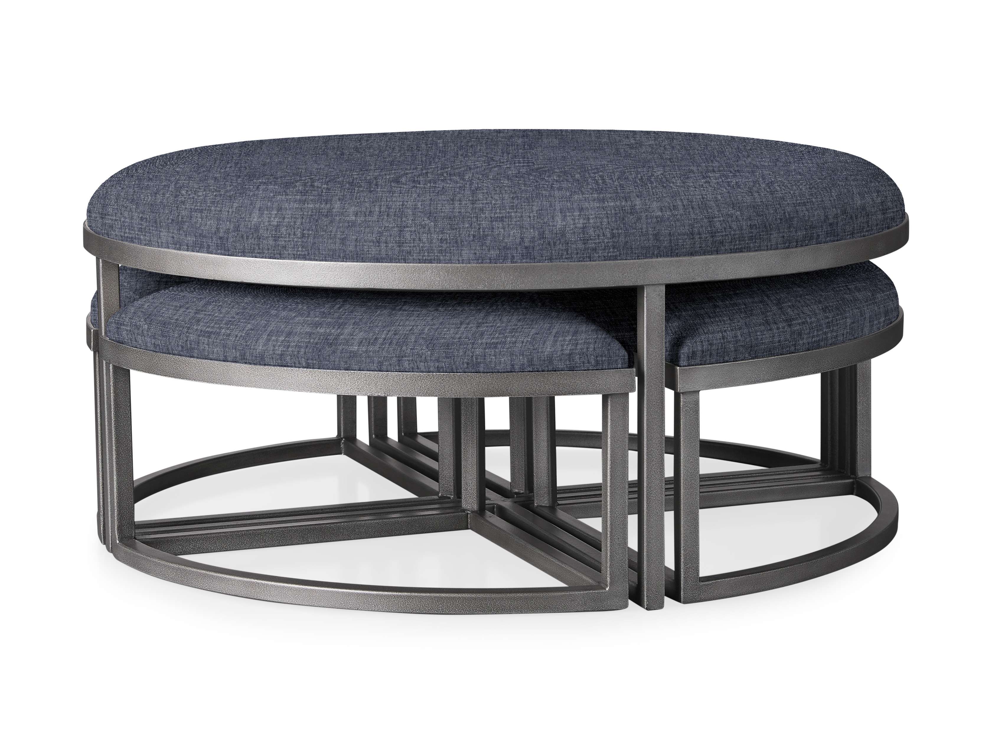 Palmer upholstered nesting coffee outlet table