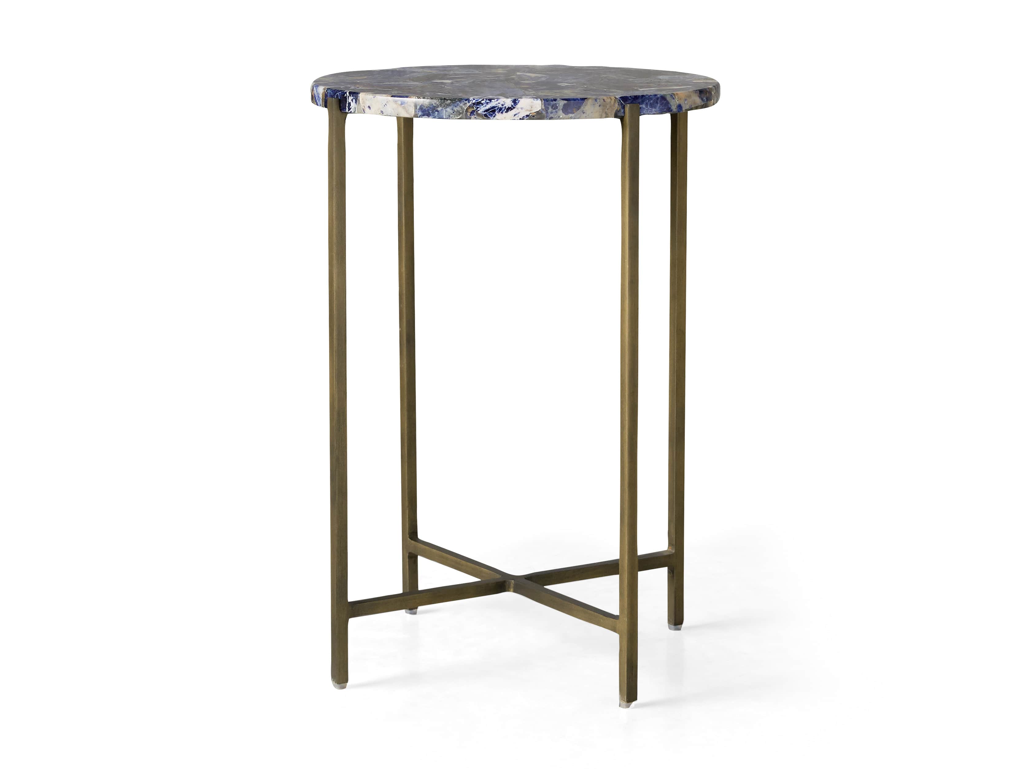 Ludlow 15" Royal Sodalite Martini Table, slide 4 of 4