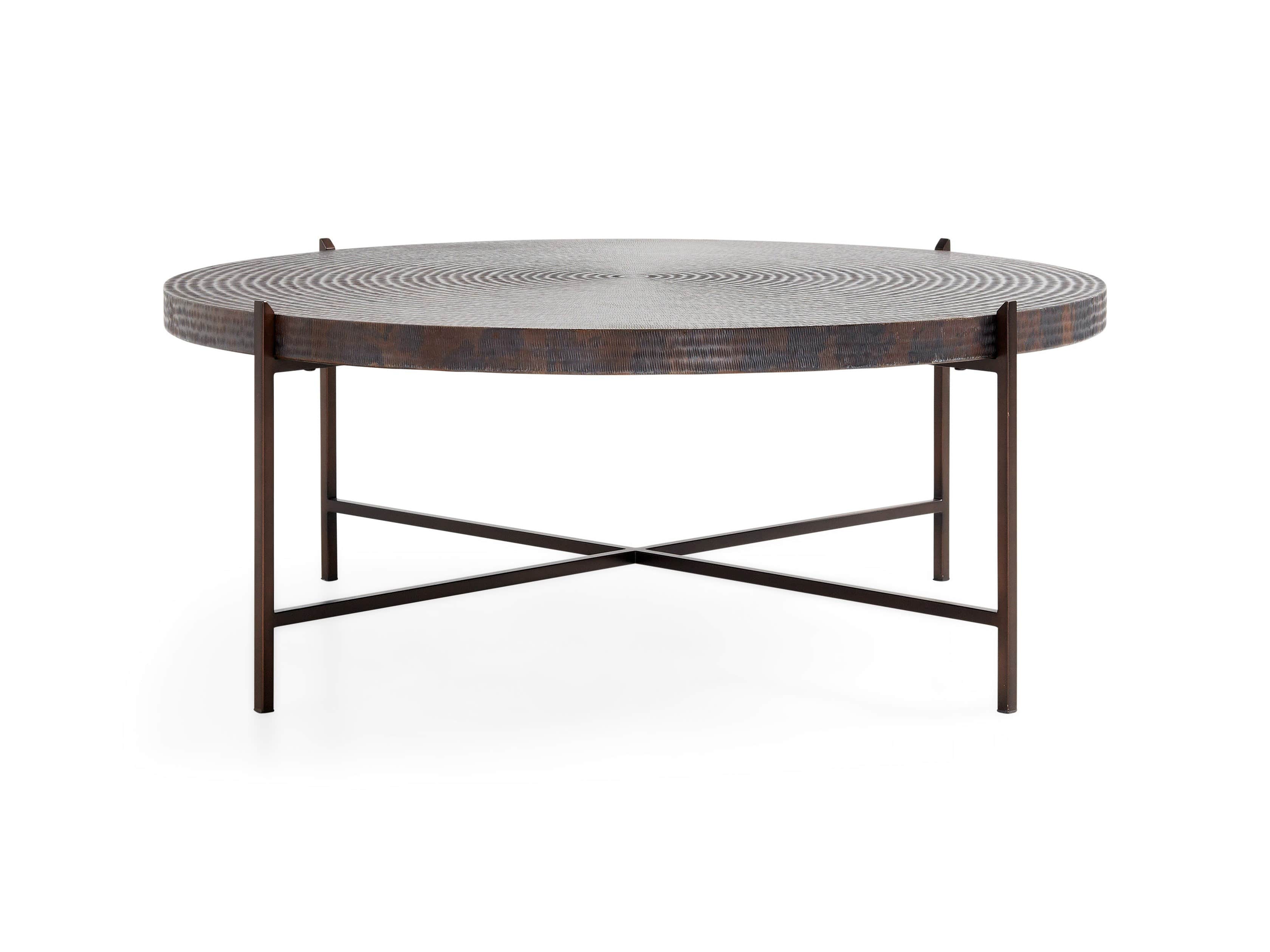 Sanskrit 40" Copper Coffee Table