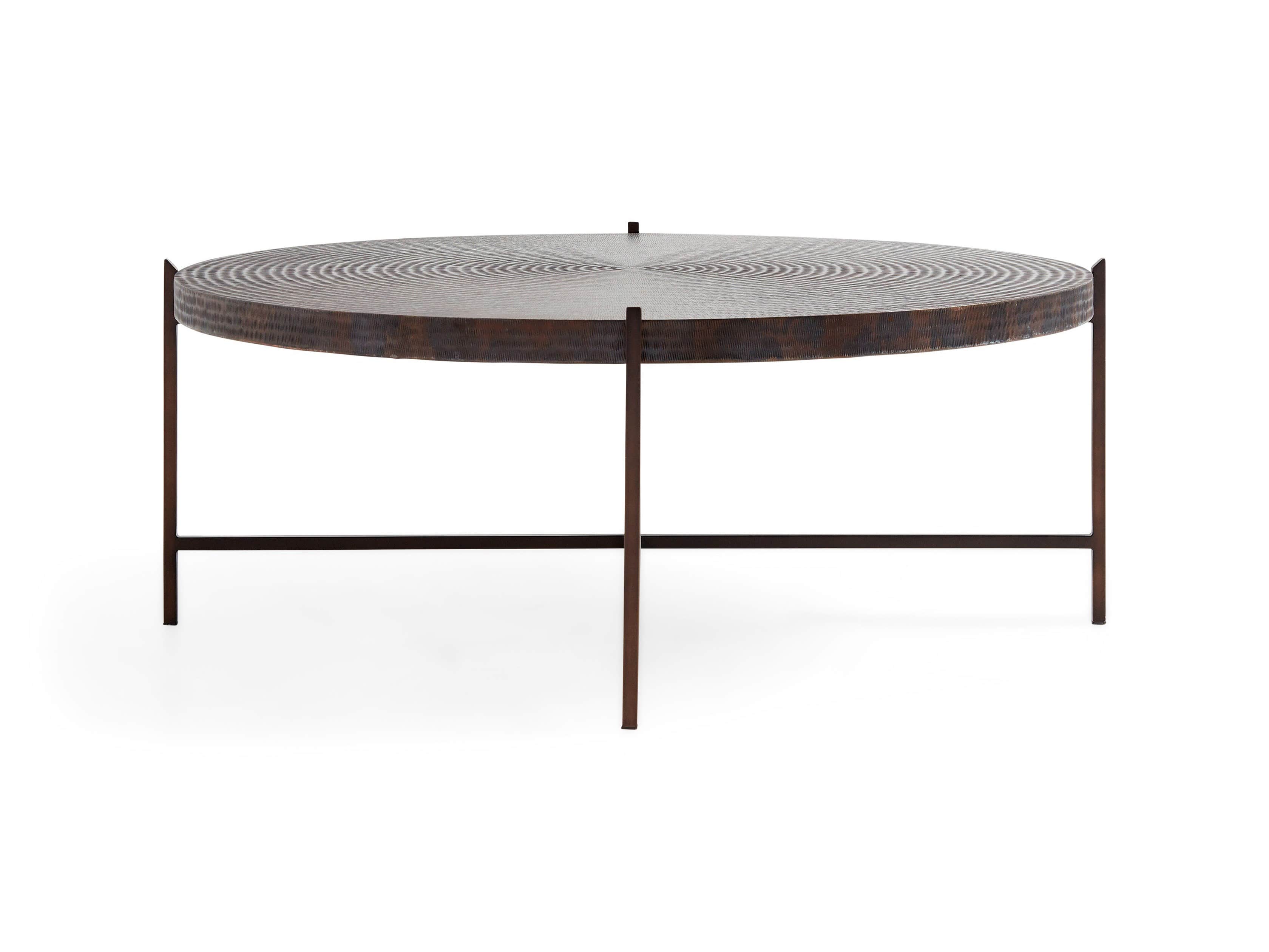 Sanskrit 40" Copper Coffee Table