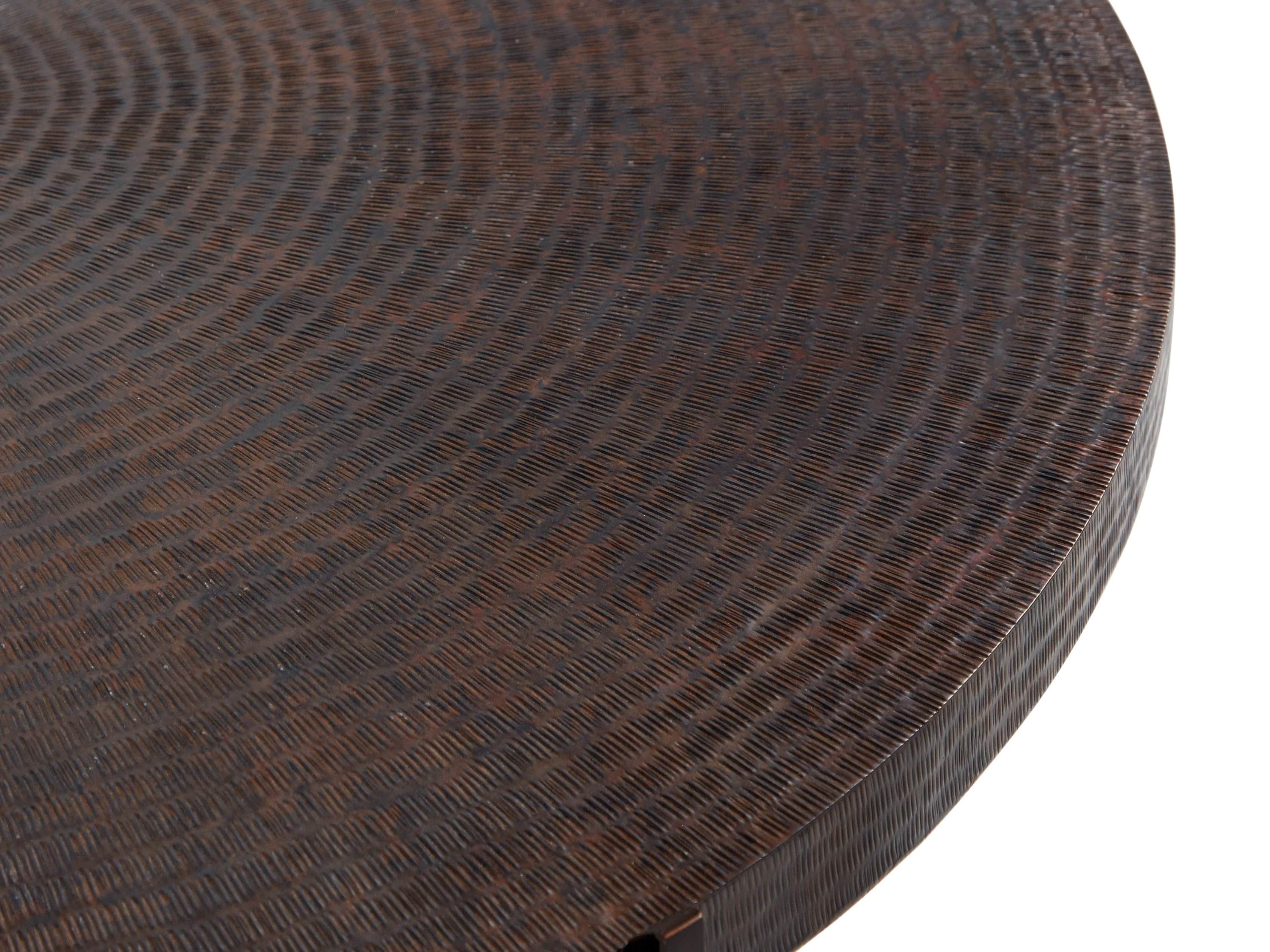 Sanskrit 40" Copper Coffee Table
