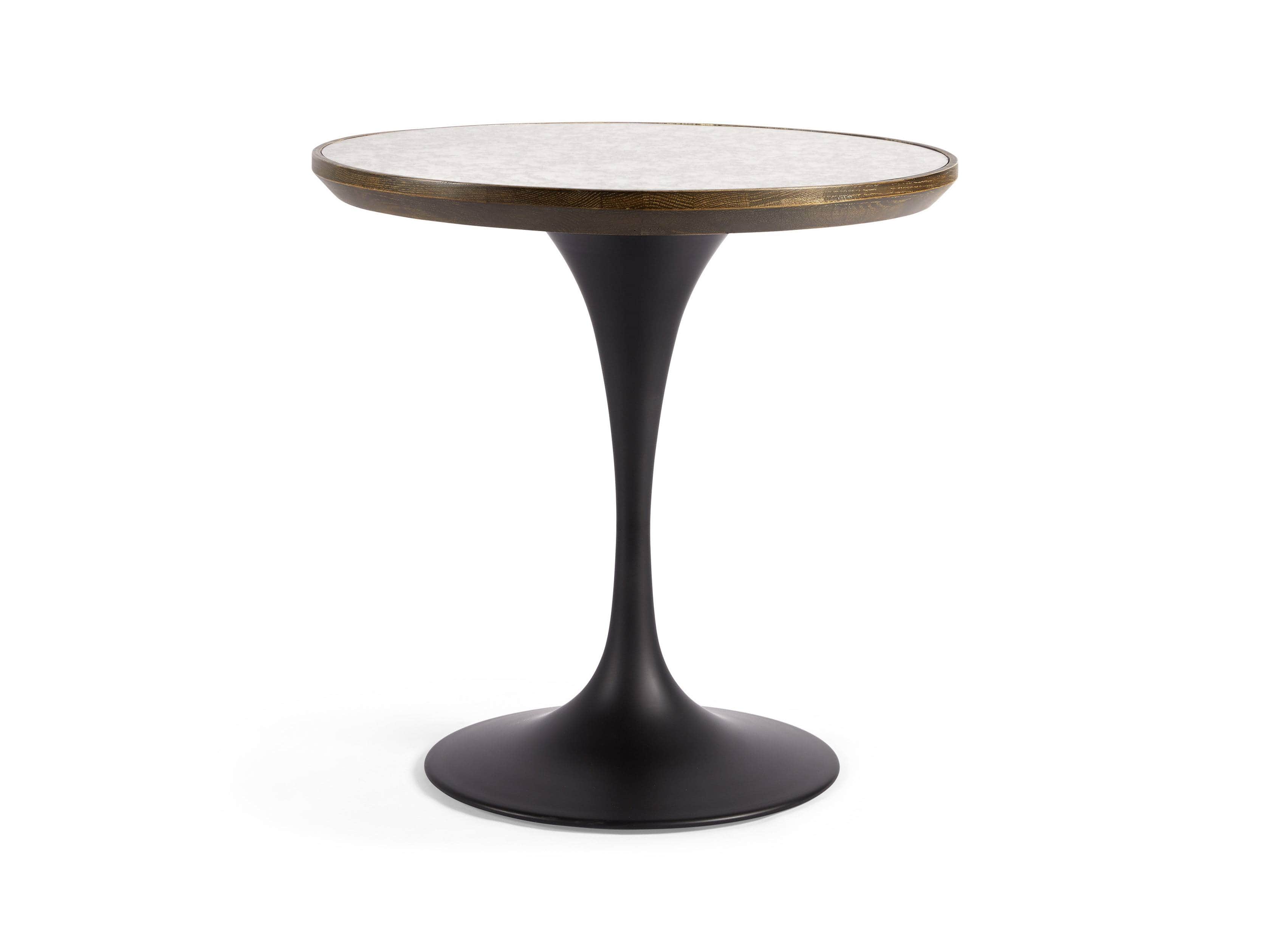 Serena Antiqued Mirror 30" End Table