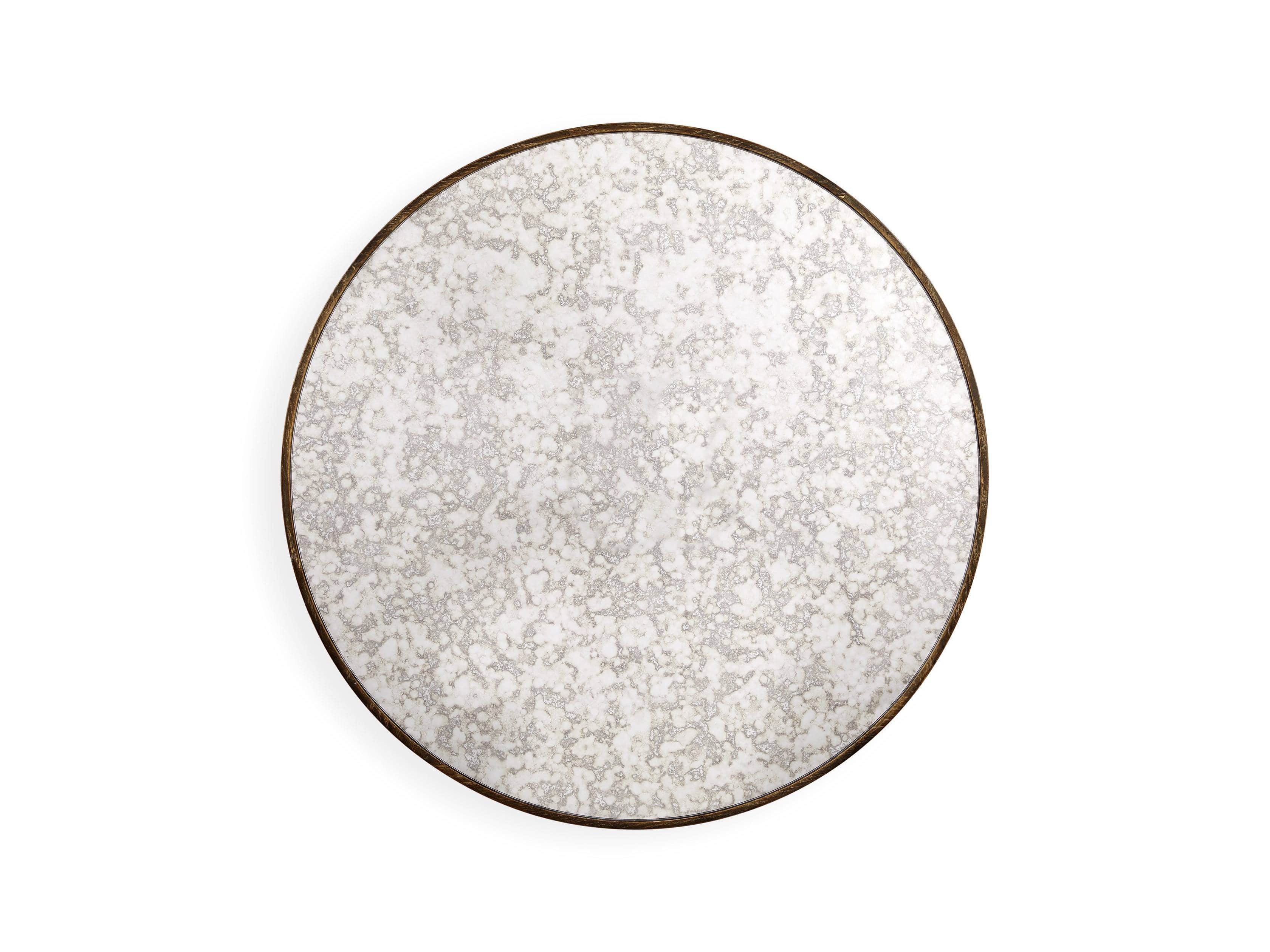 Serena Antiqued Mirror 30" End Table