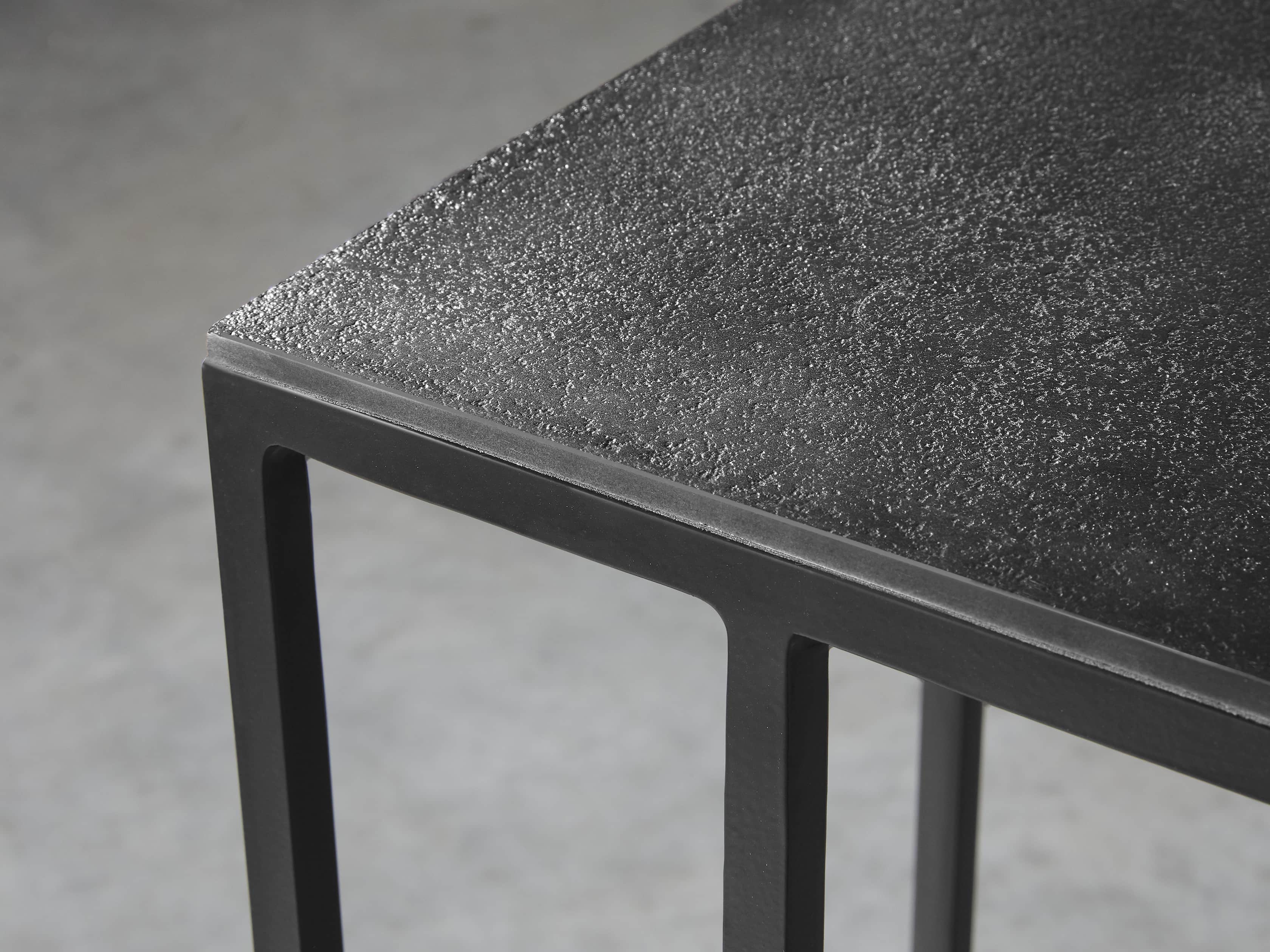 Martini Tables 17.75" C Table Aluminum and Iron in Matte Black, slide 3 of 6