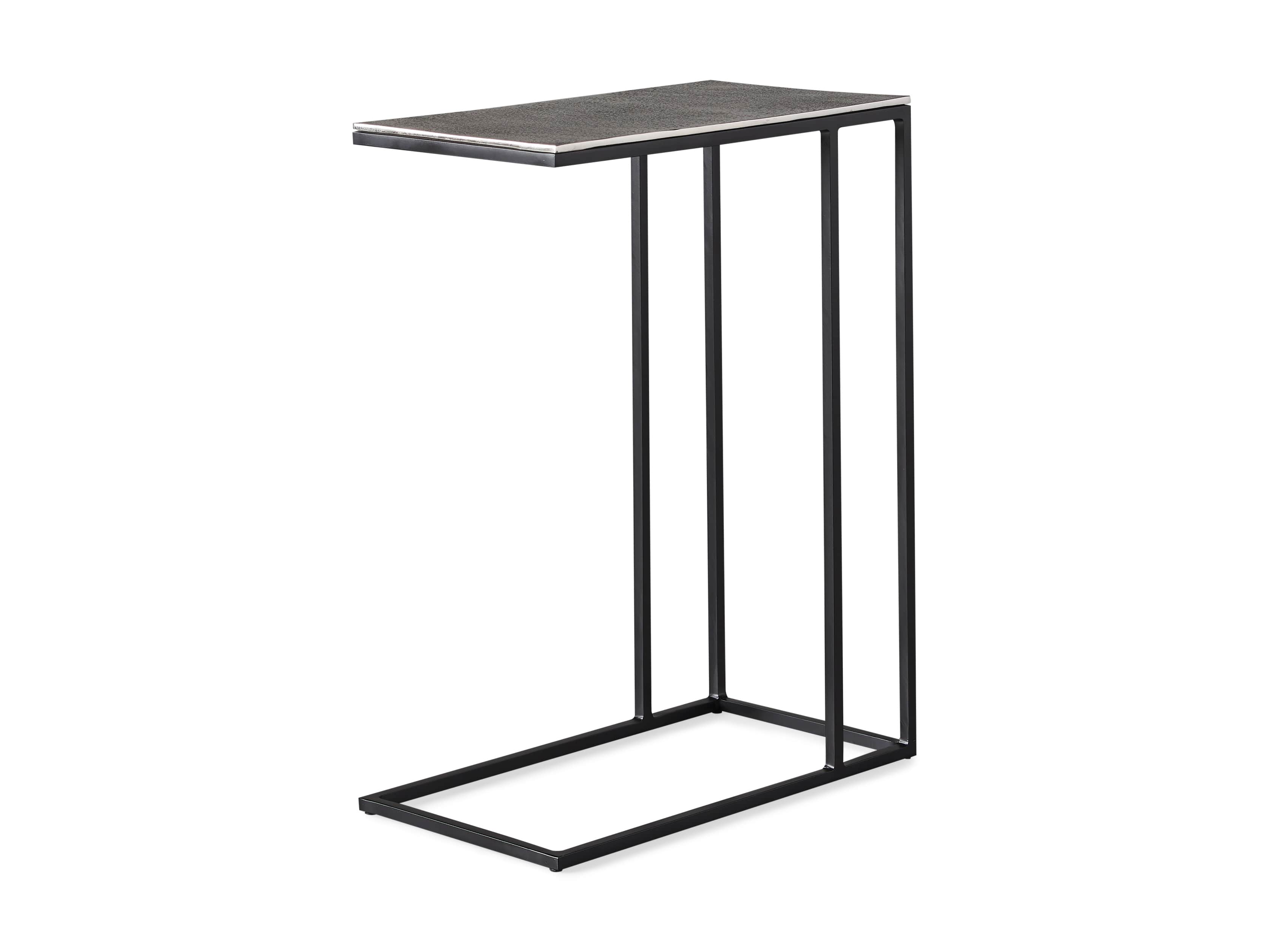 Soma 17.75" Aluminum and Iron C Table in Antique Silver, slide 6 of 6