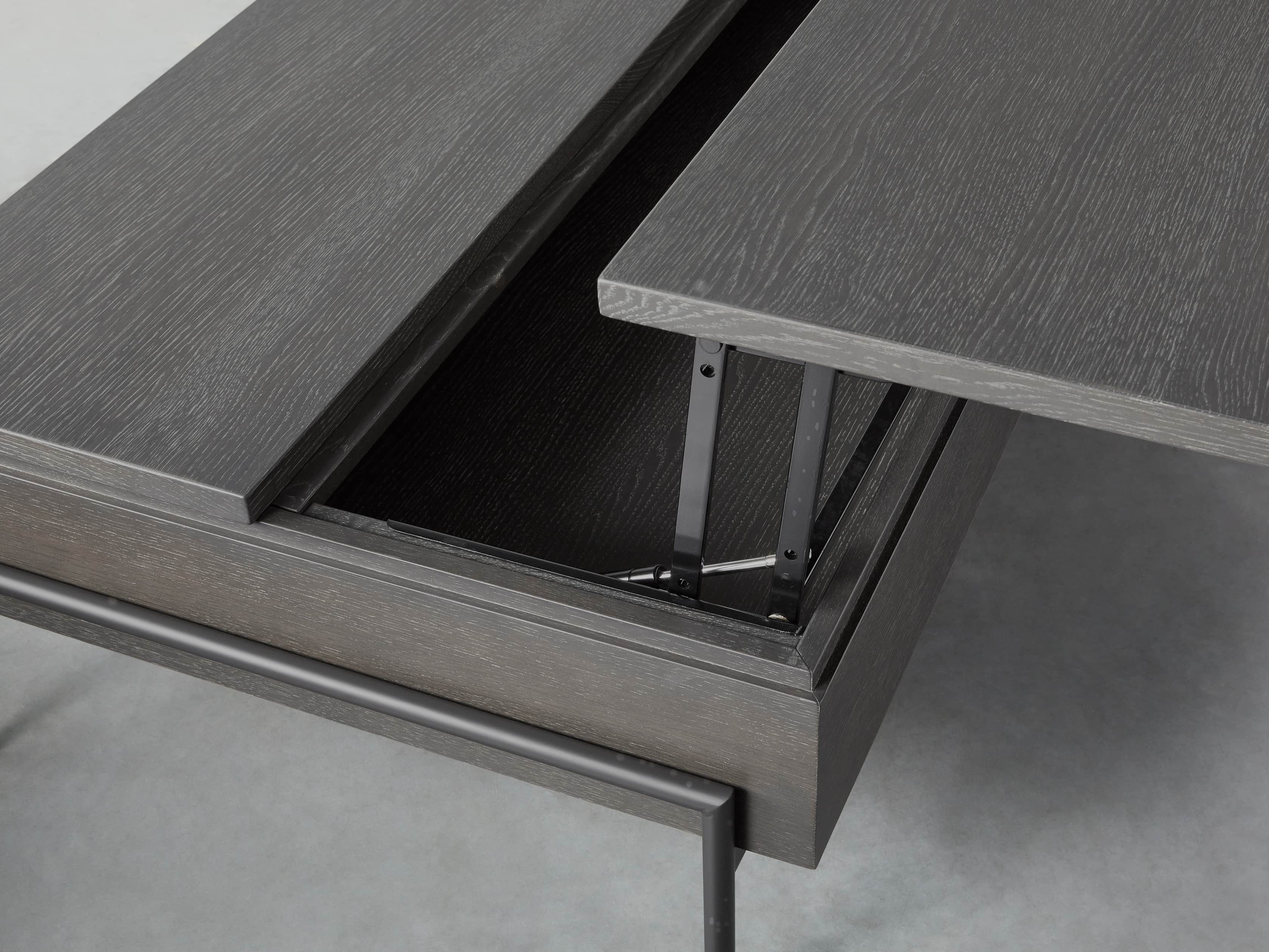 Sullivan 54" Storage Coffee Table in Cinder, slide 4 of 7