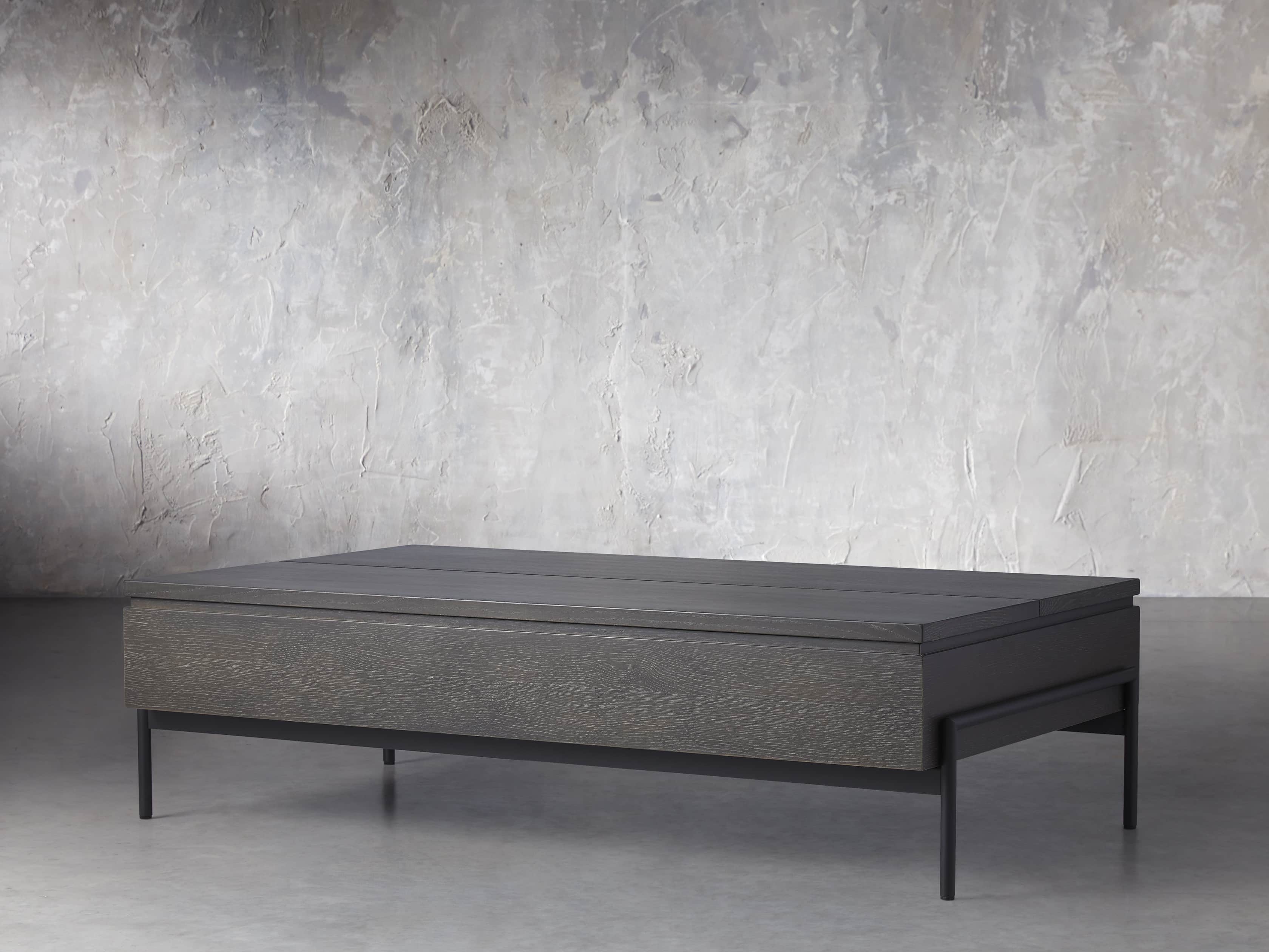 Sullivan 54" Storage Coffee Table in Cinder, slide 2 of 7