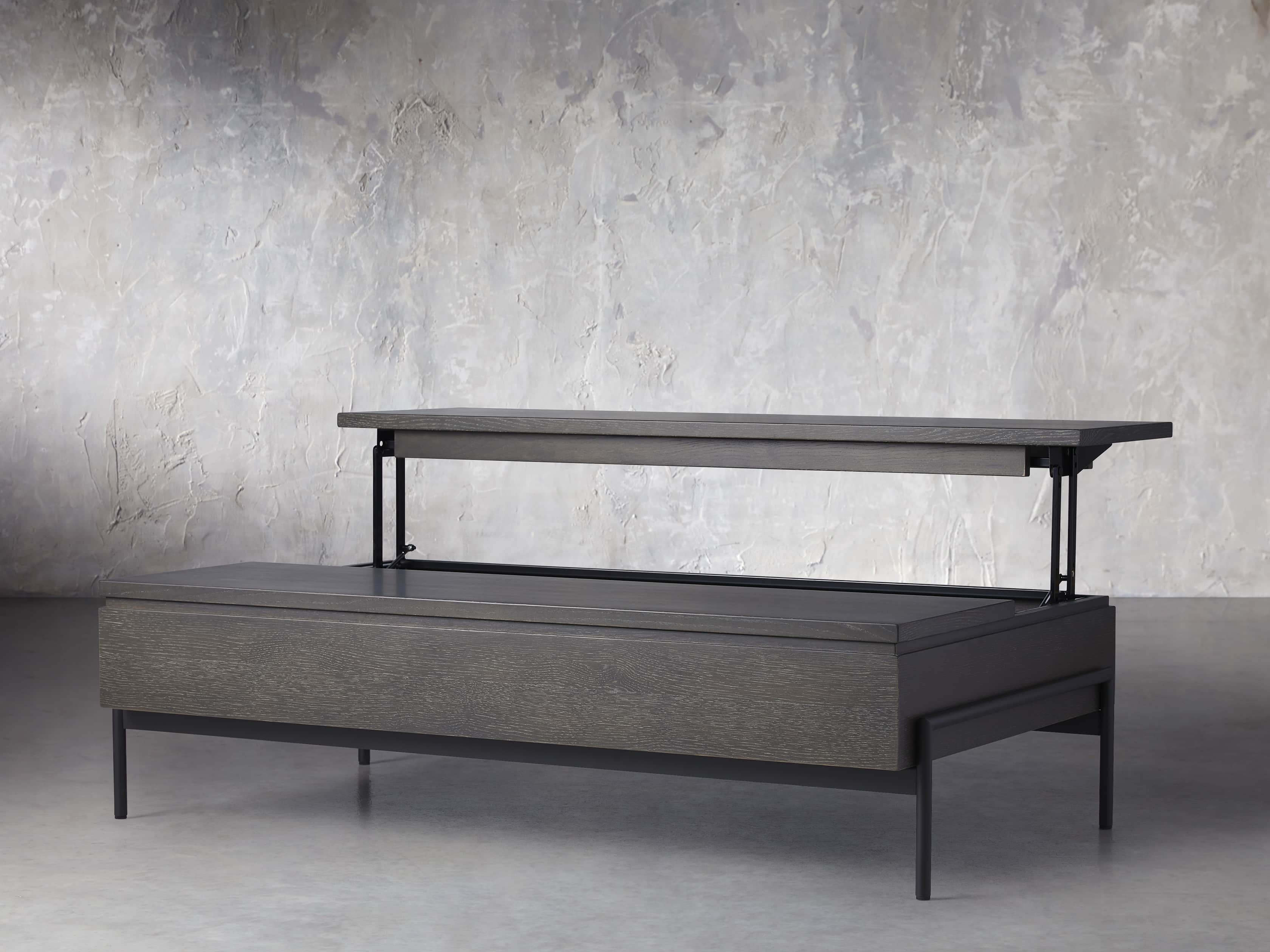 Sullivan 54" Storage Coffee Table in Cinder, slide 3 of 7