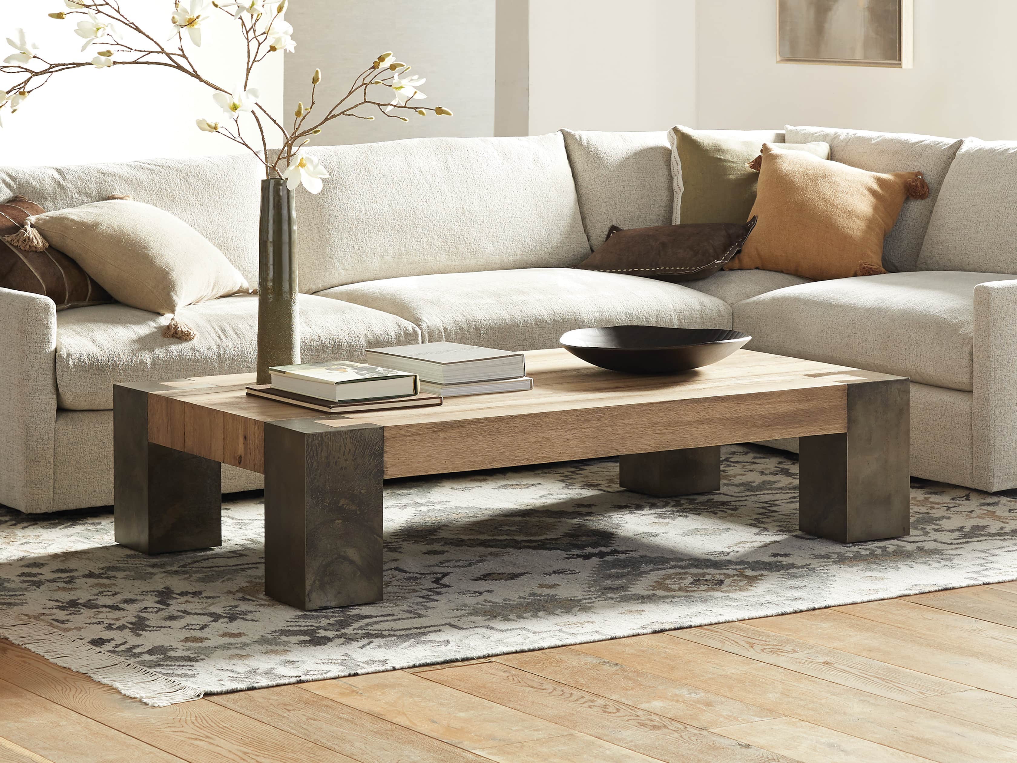 Telluride 68" Wood Coffee Table, slide 1 of 8