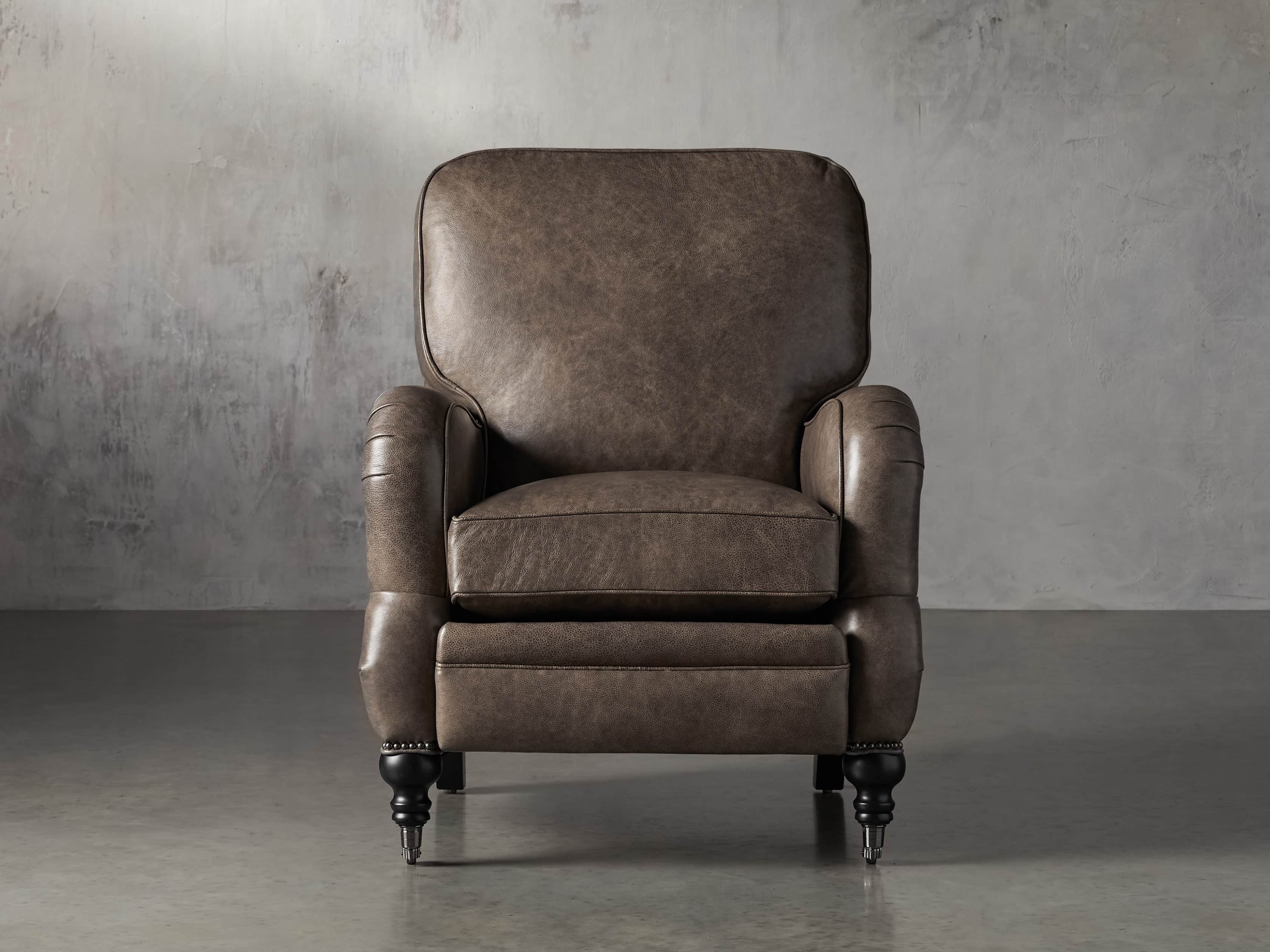 Rh leather online recliner