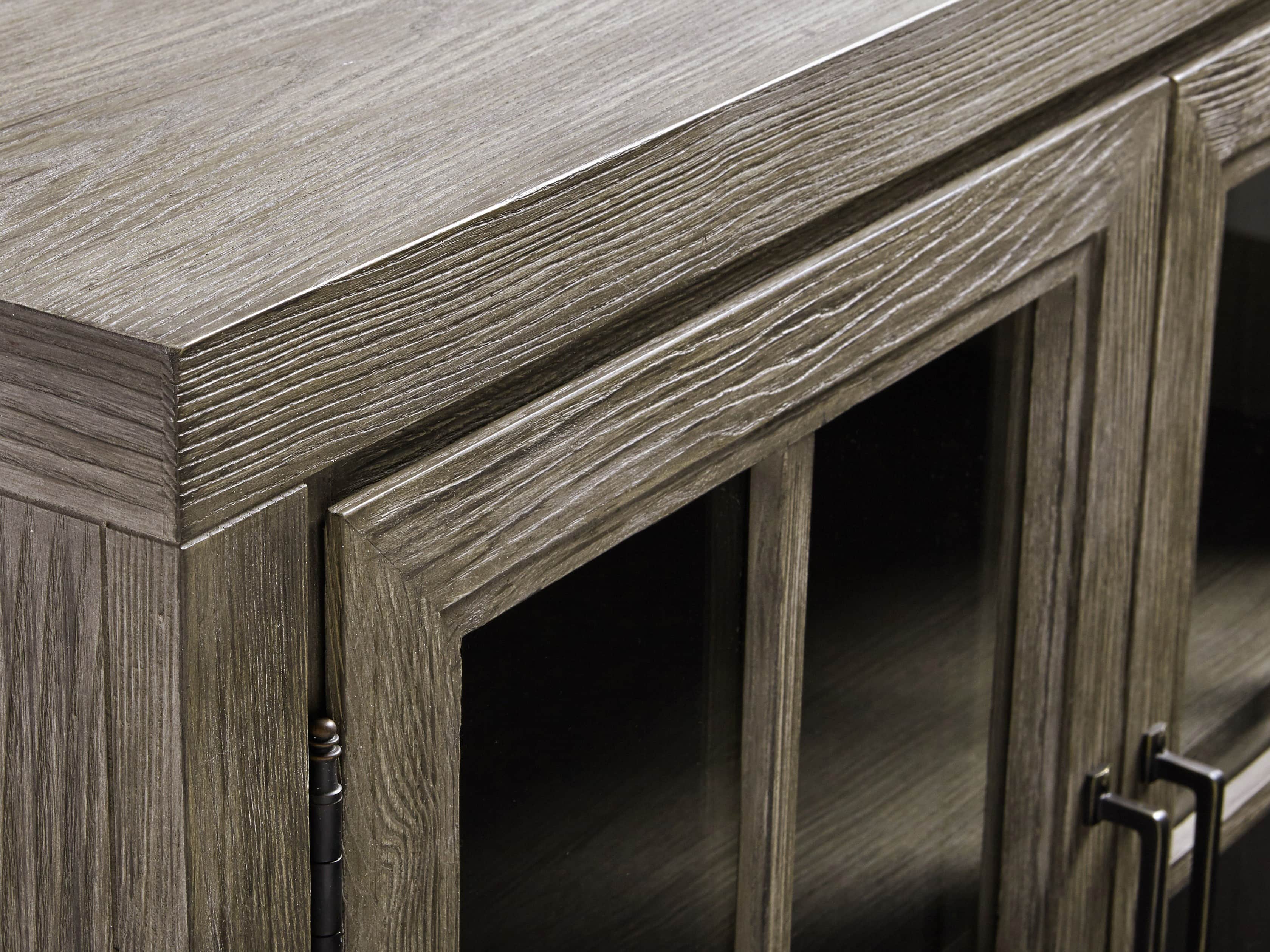 Argent Media Console in Stone On Ash