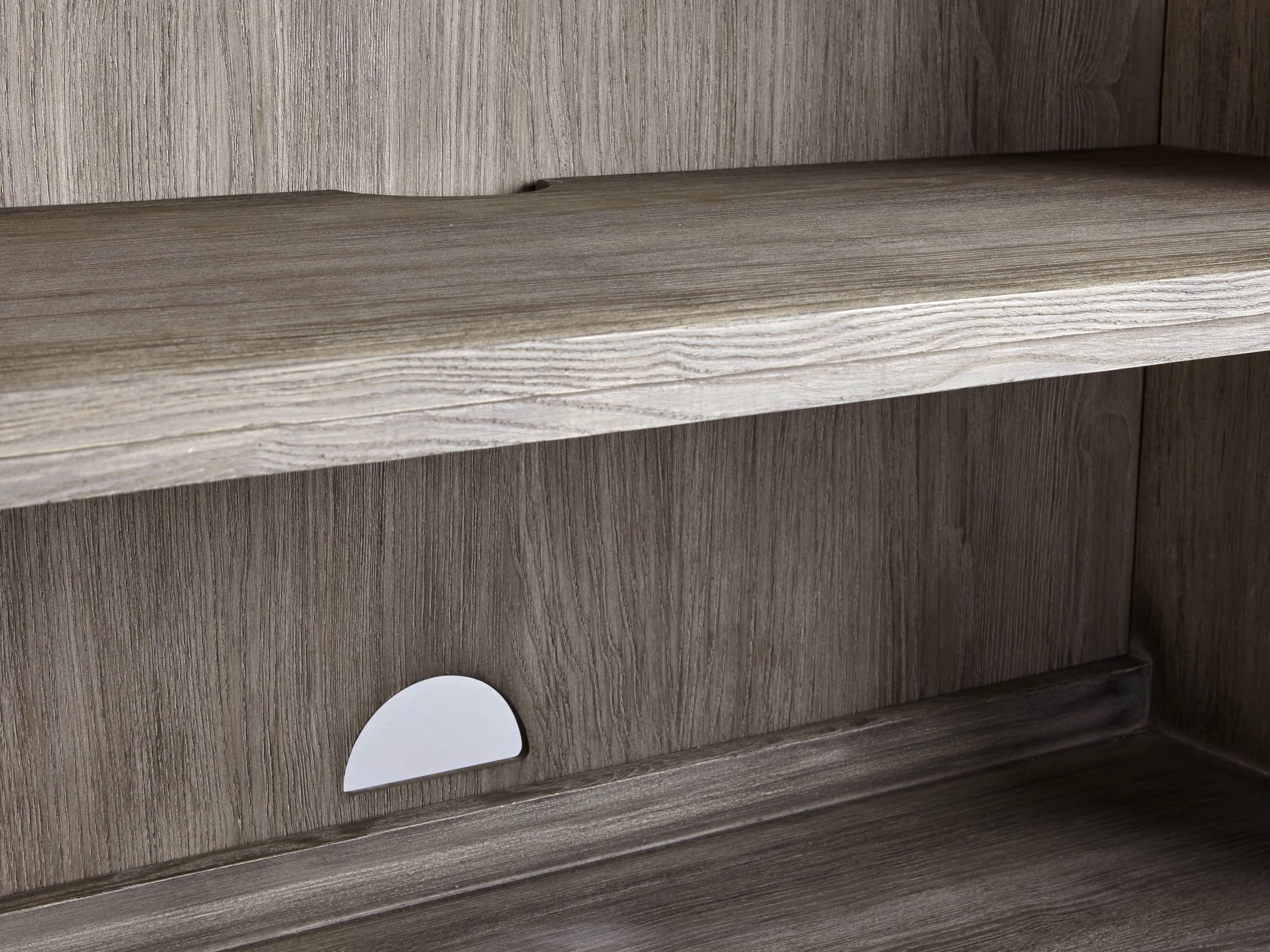 Argent Media Console in Stone On Ash