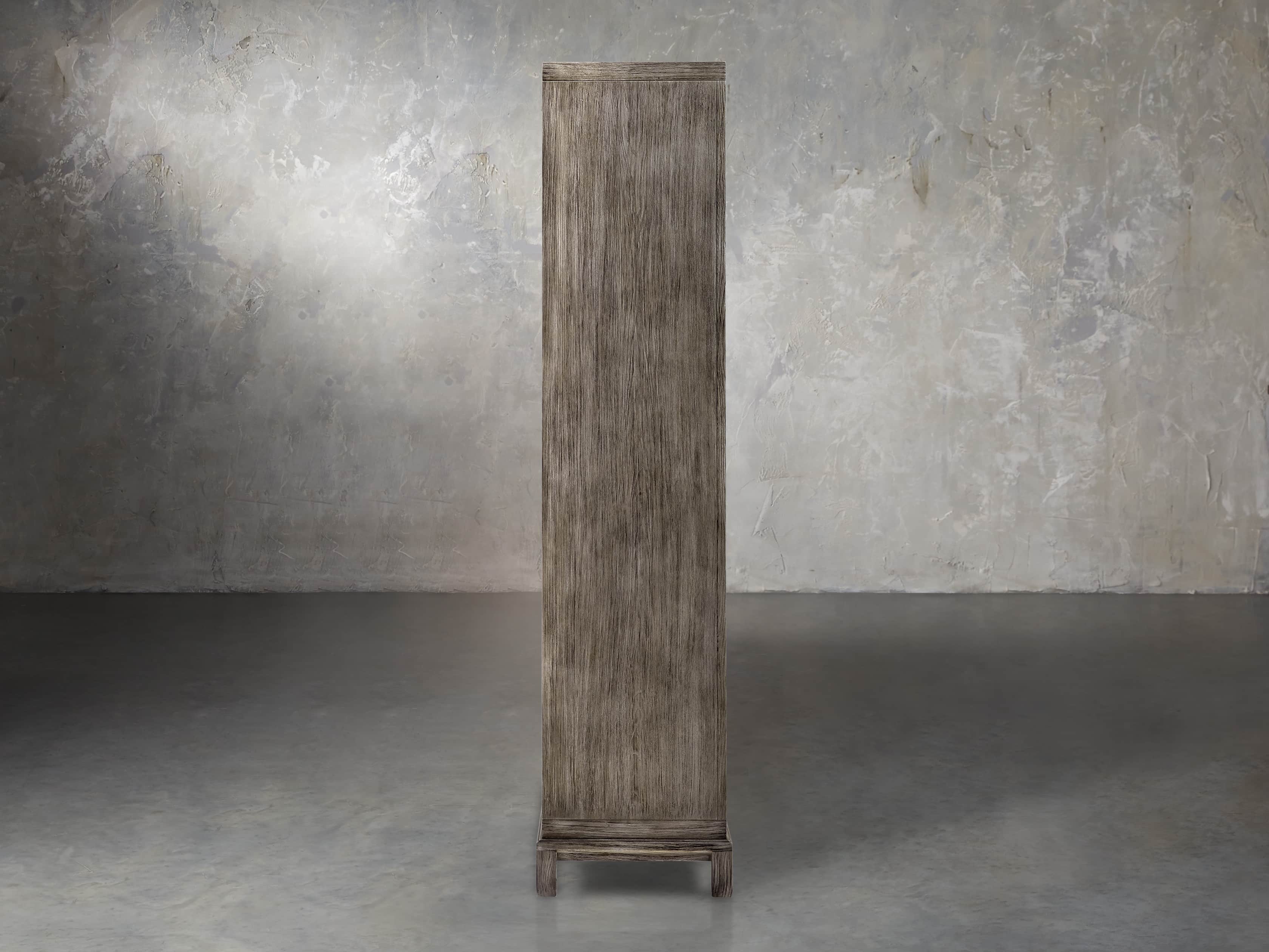 Argent Tall Cabinet in Stone On Ash