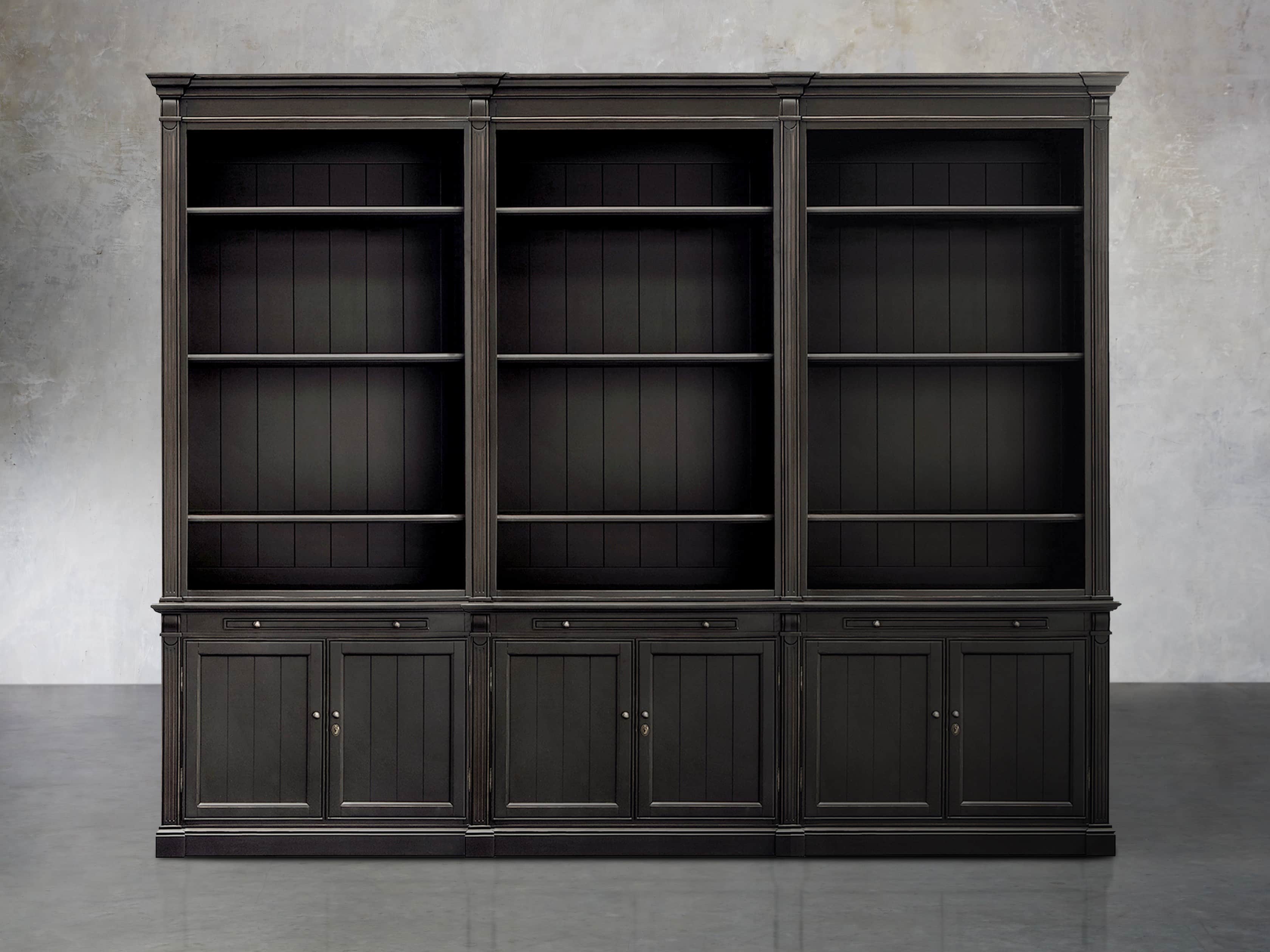 Athens Modular Triple Bookcase Arhaus