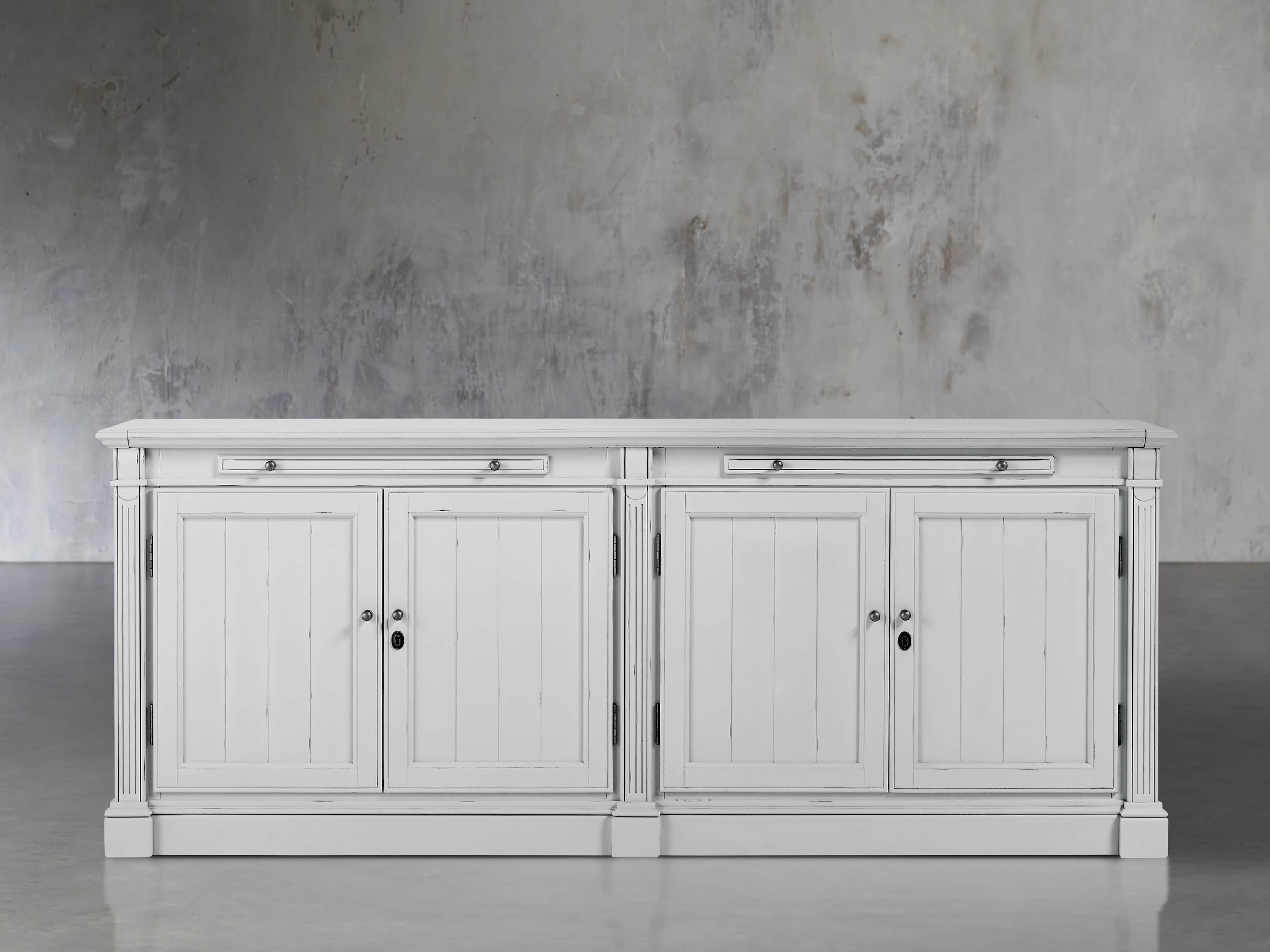 Athens Modular 4 Door Media Console in Nimbus