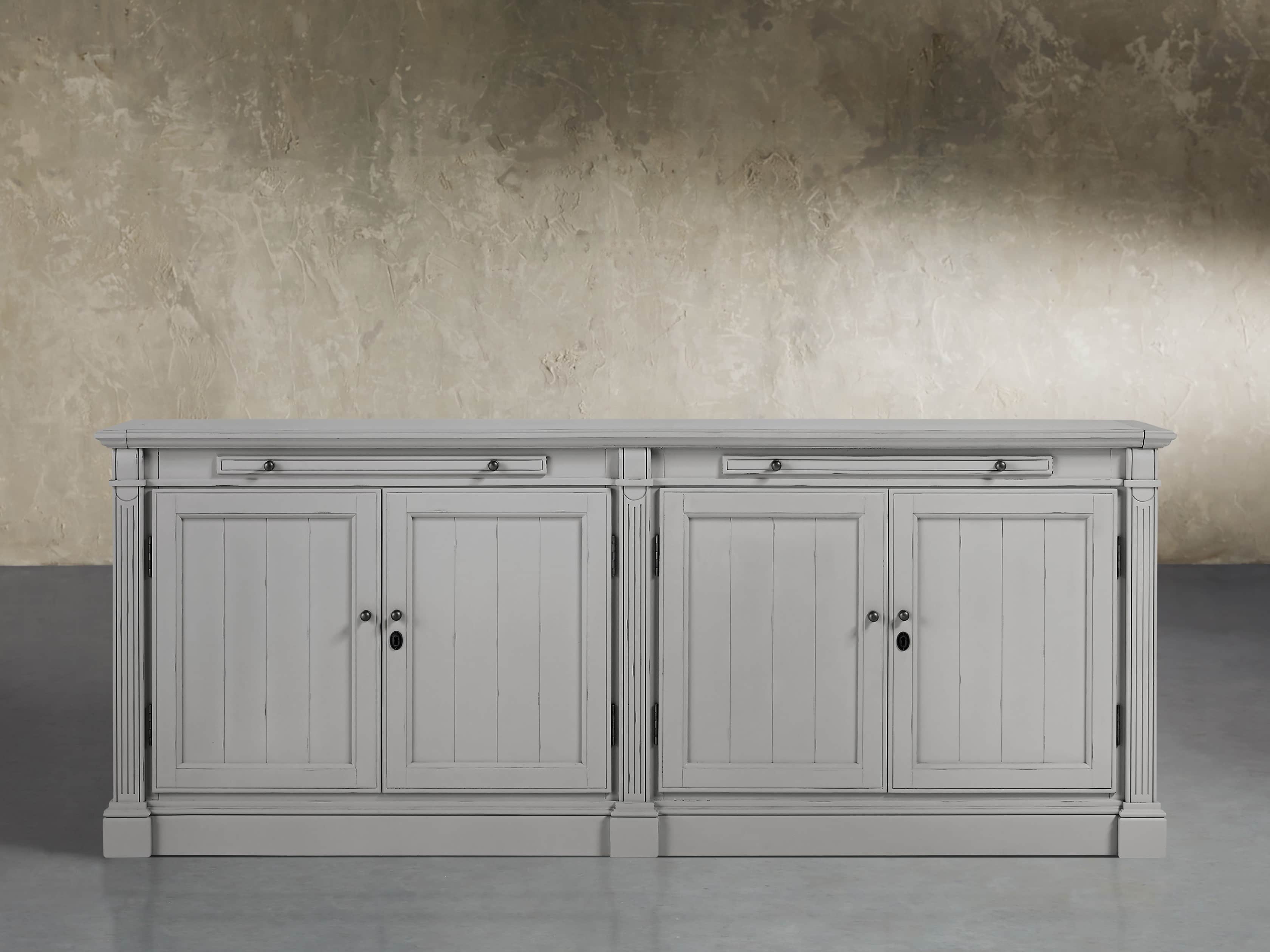 Athens Modular Four Door Media Console in Stratus