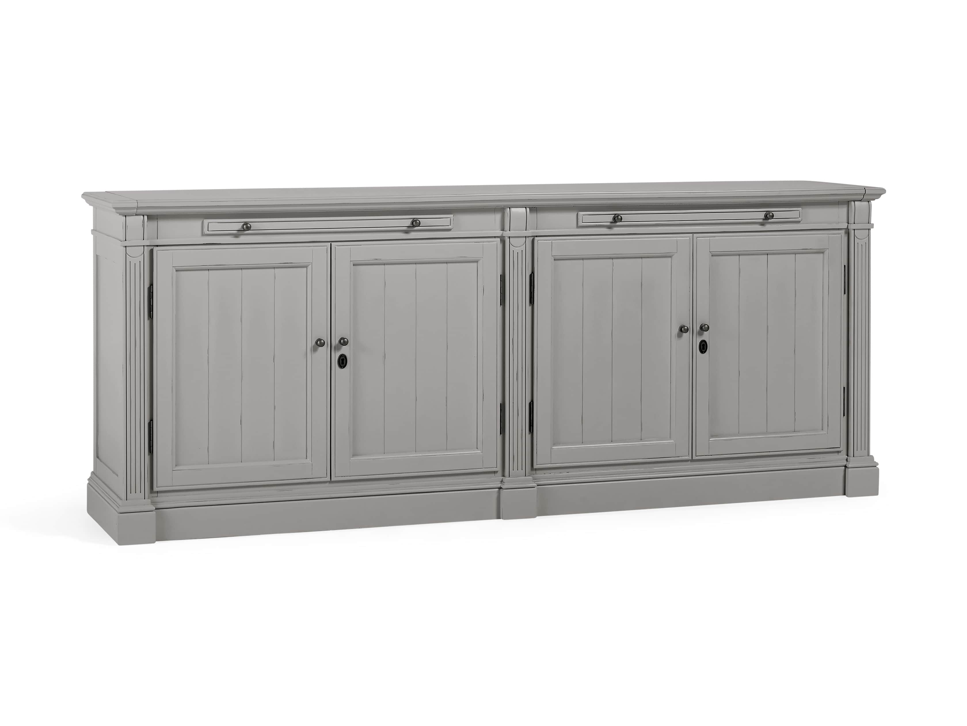 Athens Modular Four Door Media Console in Stratus