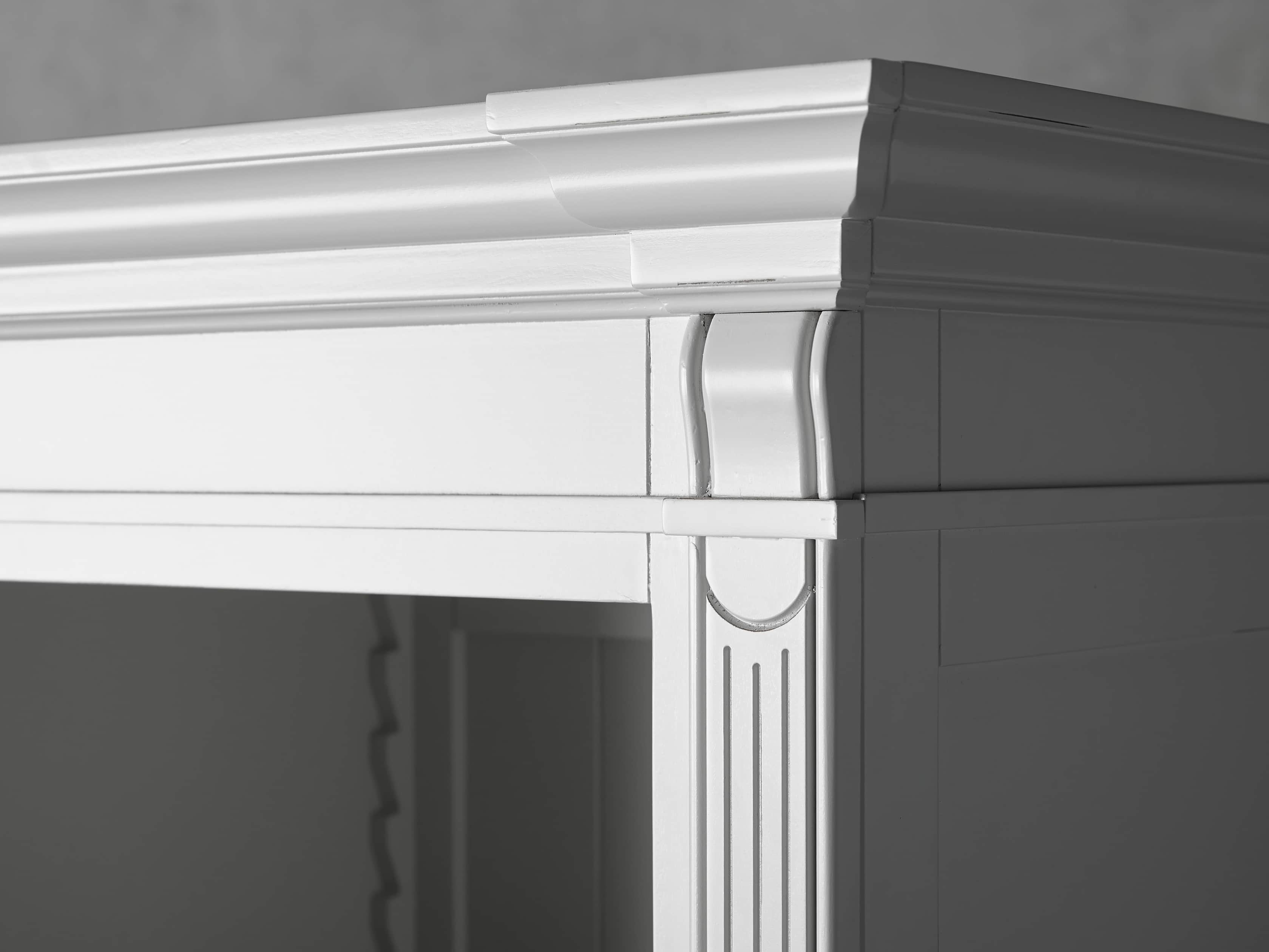 Athens Modular Quadruple Narrow Bookcase in Nimbus