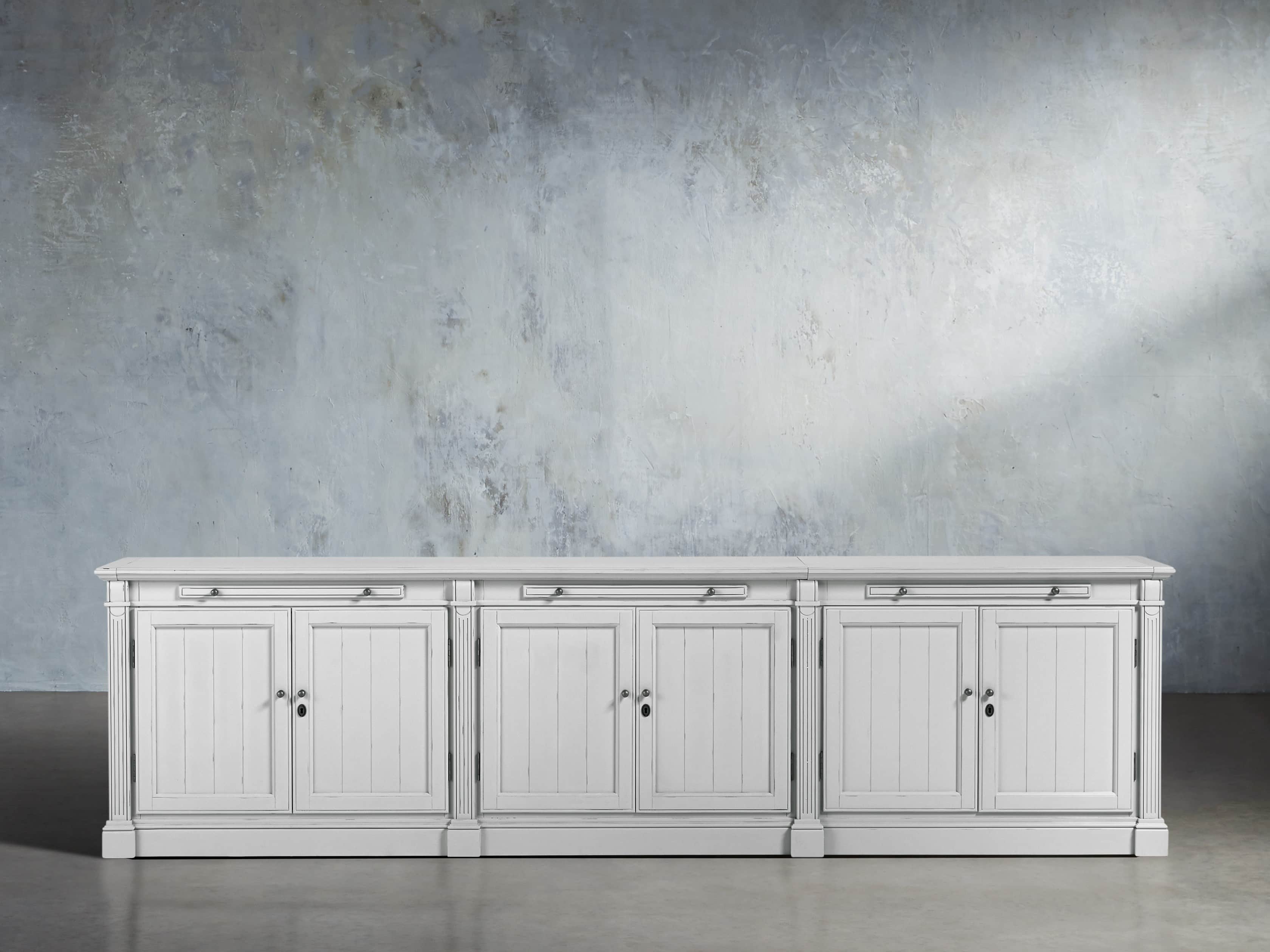Athens Modular 6 Door Media Console in Nimbus