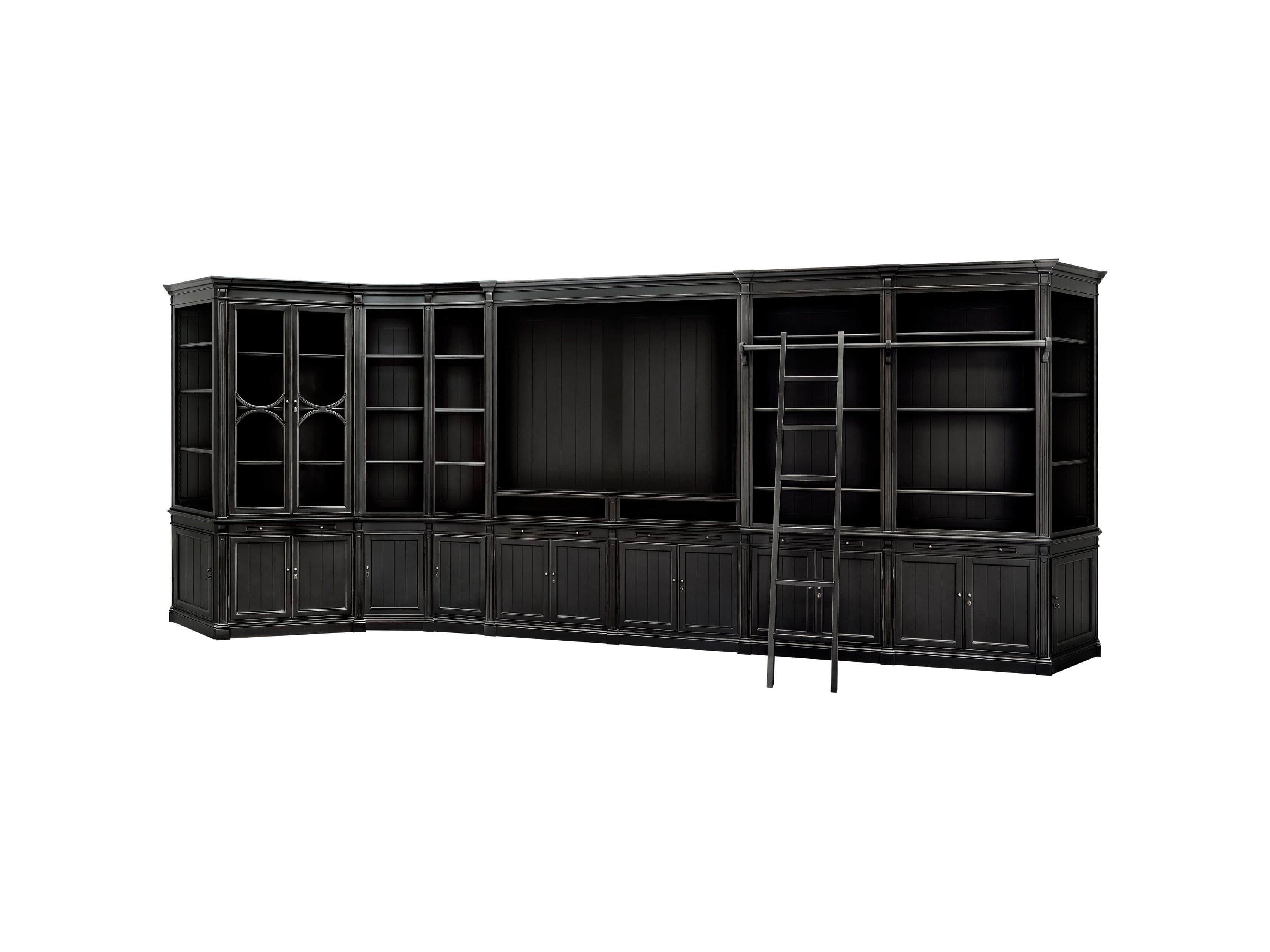 Athens Large Wall Unit In Tuxedo Black